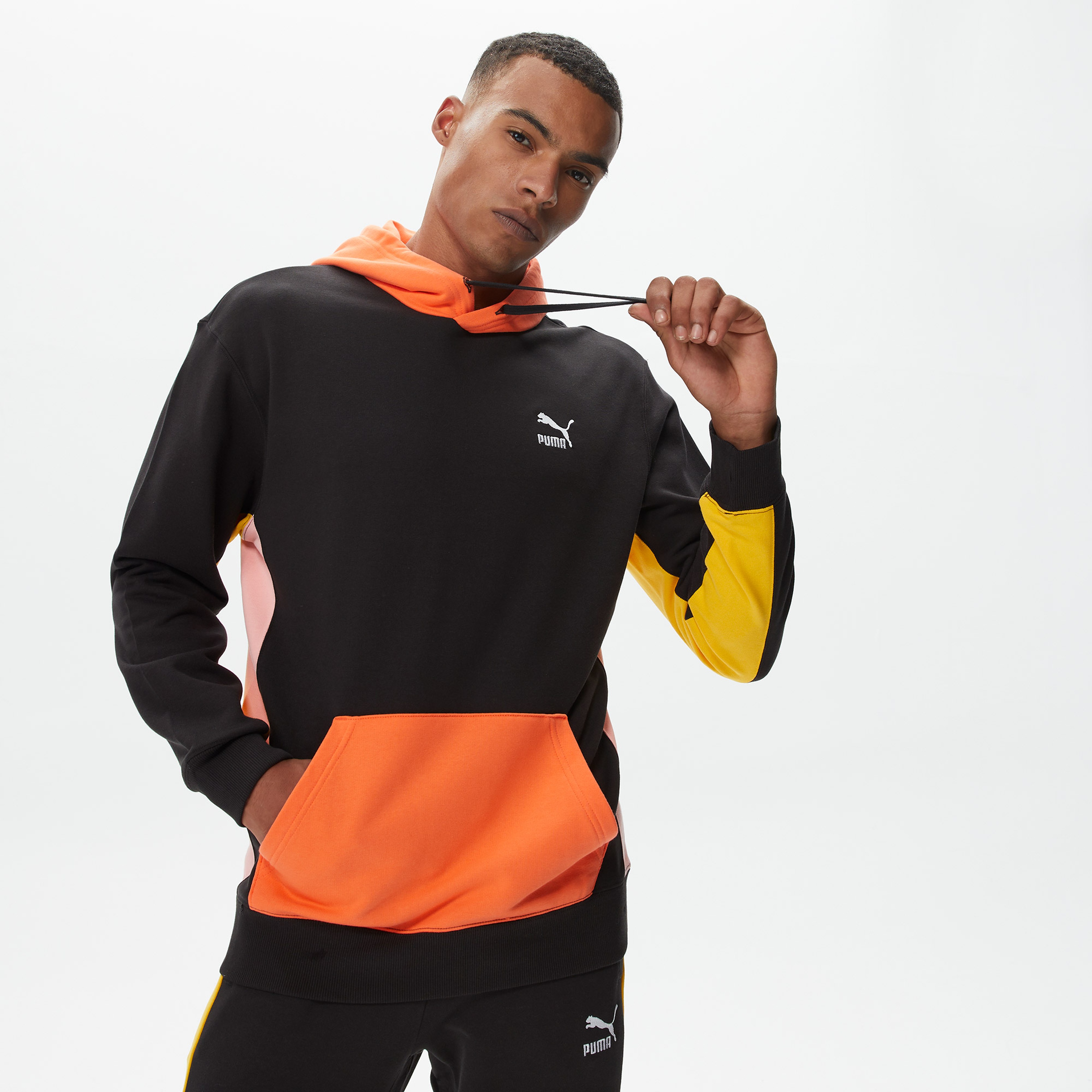 Puma Classics Block Erkek Siyah Hoodie