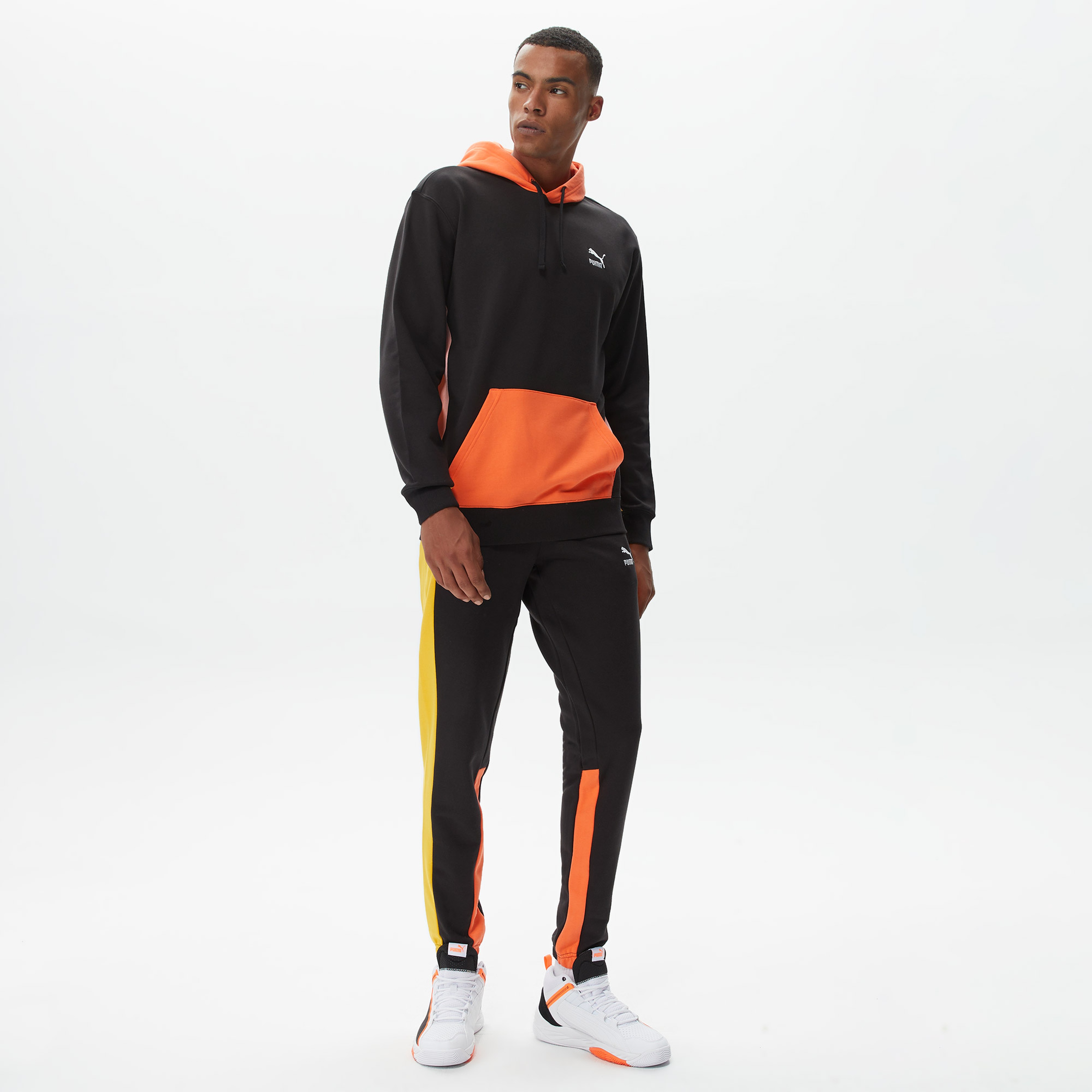 Puma Classics Block Erkek Siyah Hoodie