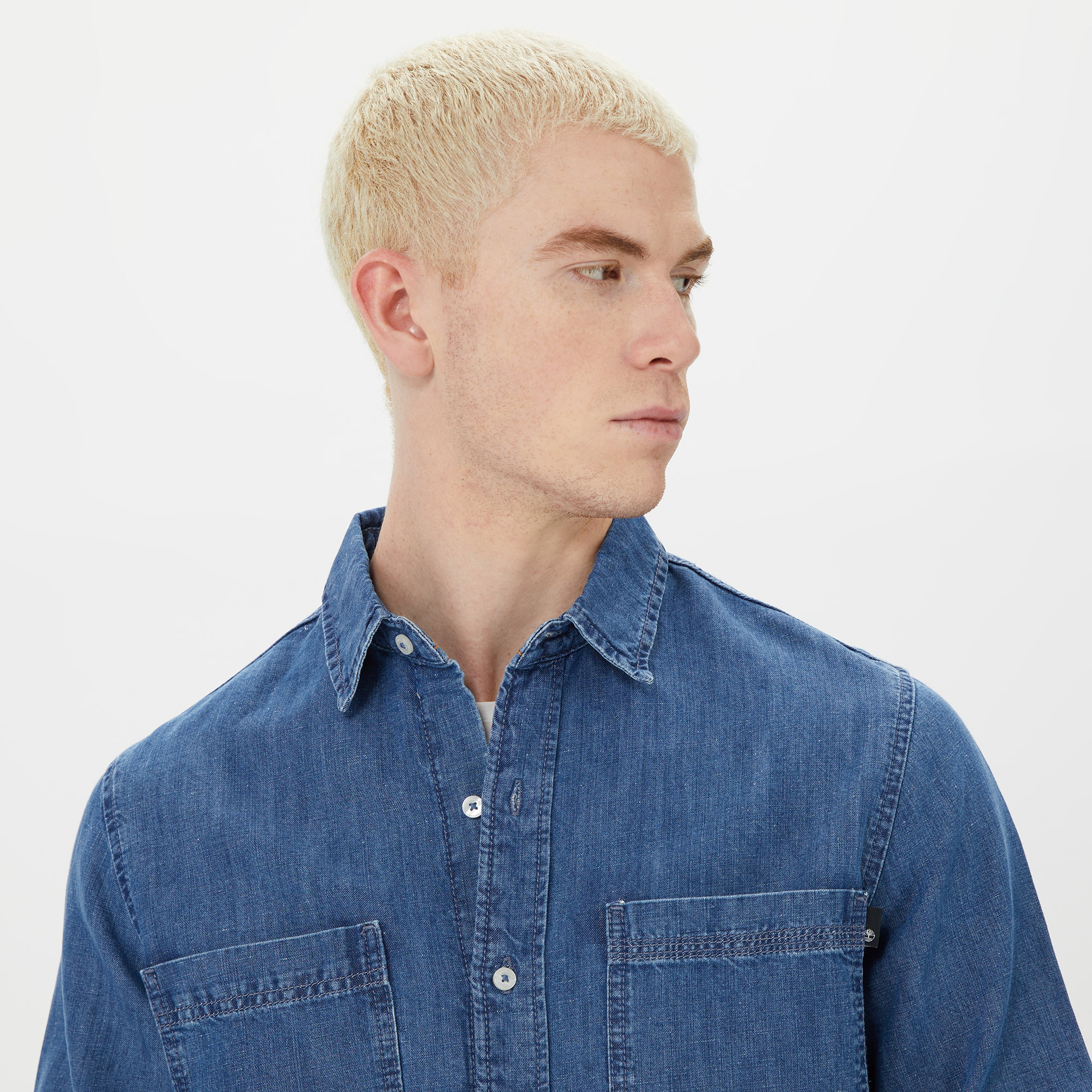 Timberland Windham Cotton Hemp Erkek Denim Gömlek