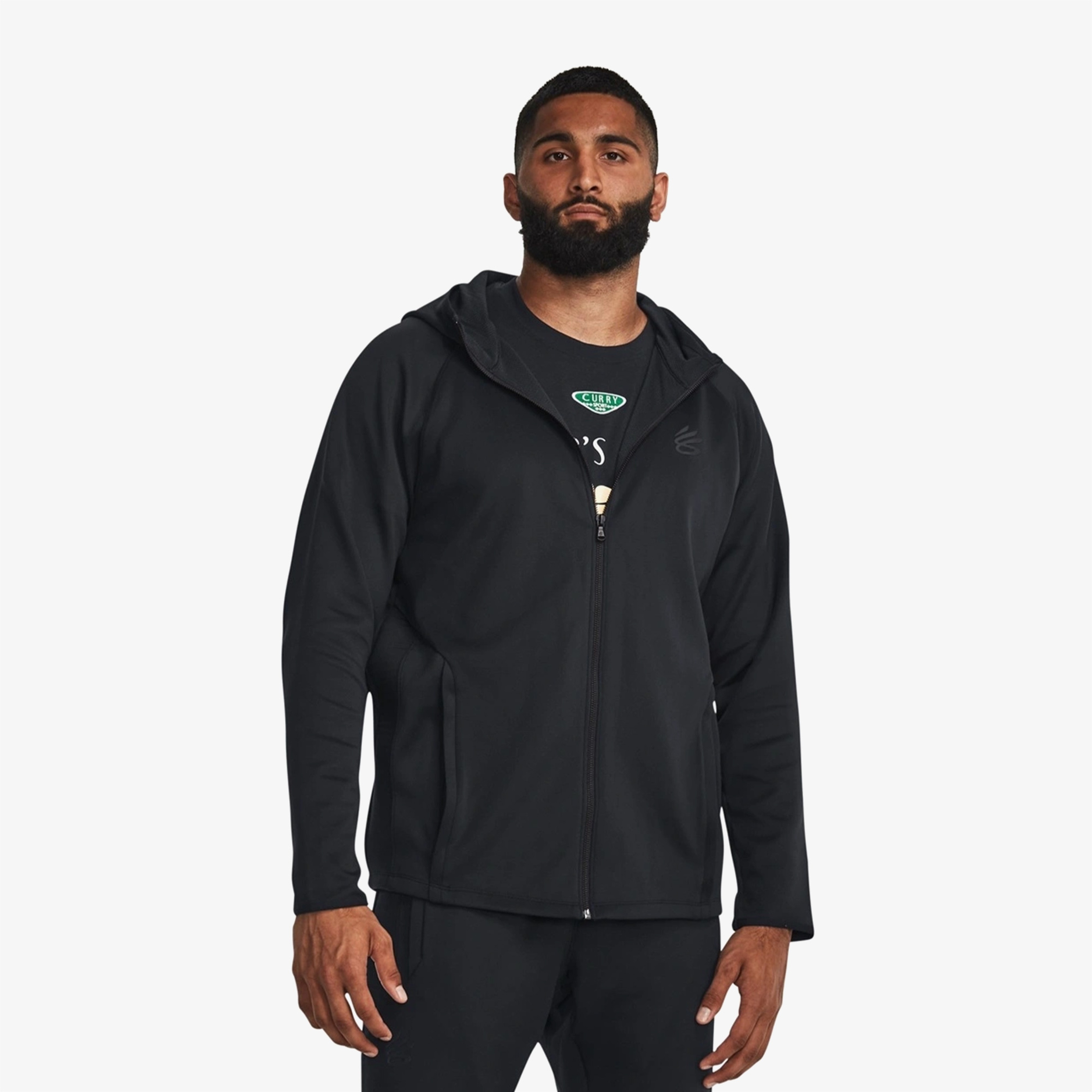 Under Armour Curry Erkek Siyah Rüzgarlık