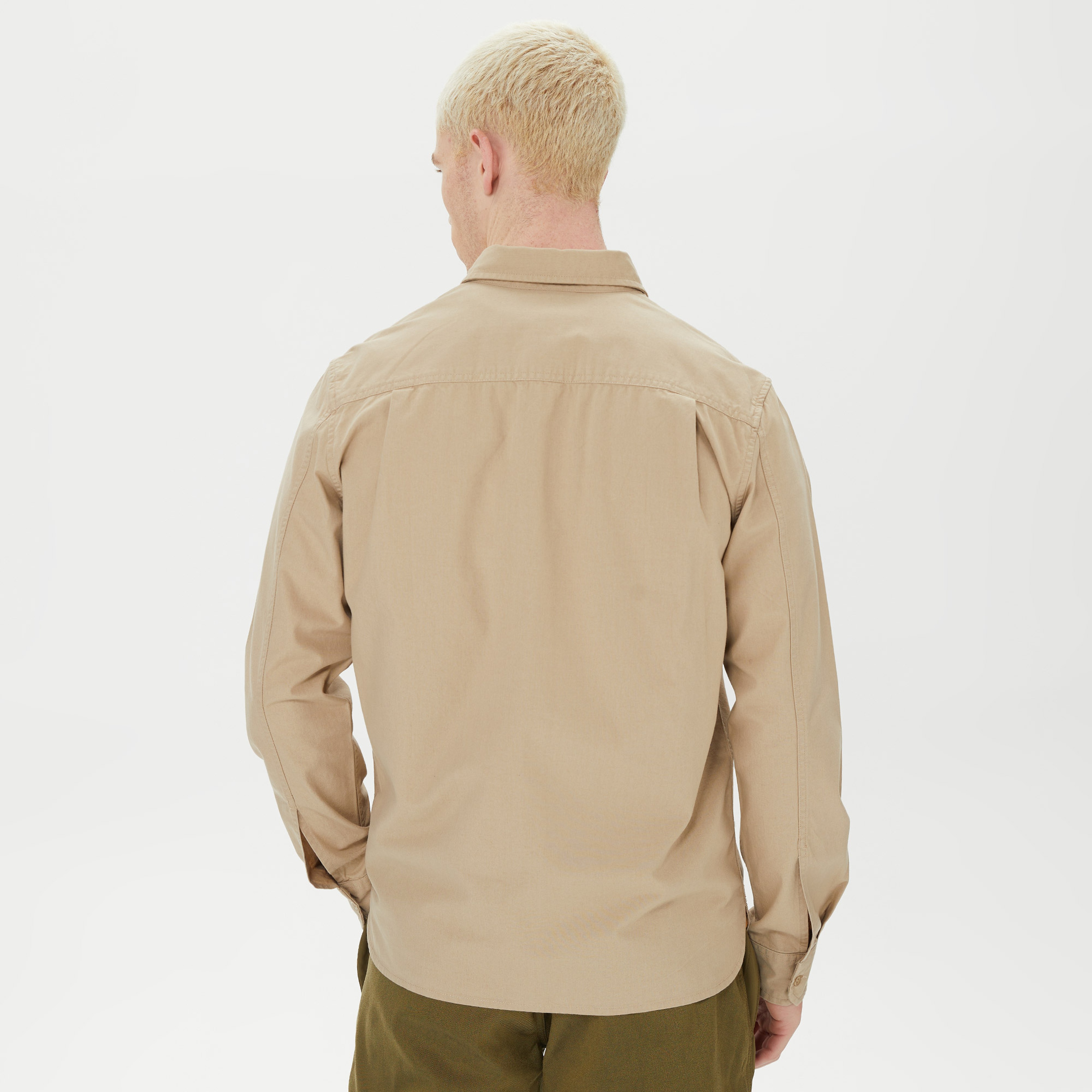 Timberland Poplin Erkek Bej Gömlek