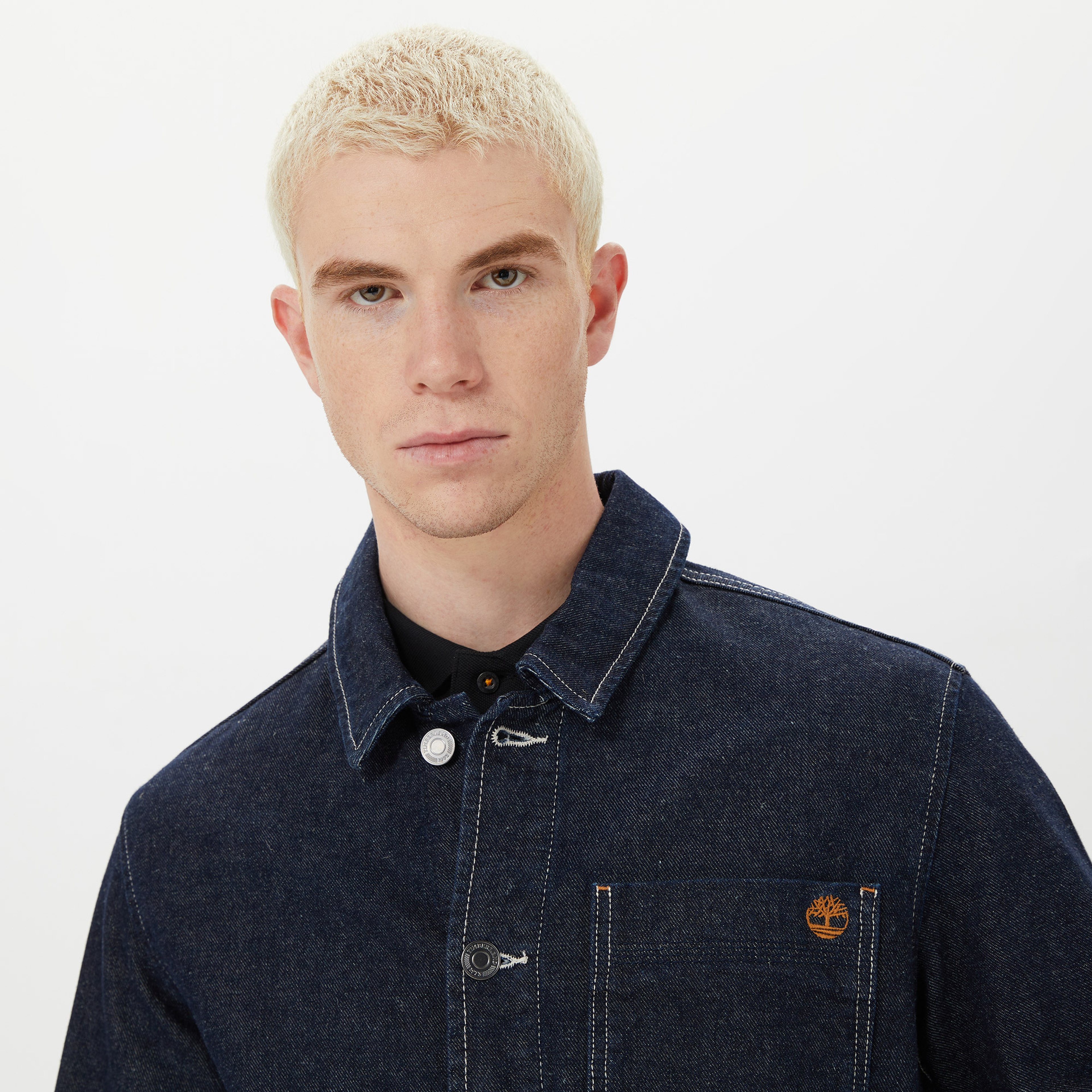 Timberland Kempshire Cotton Hemp Chore Erkek Jean Ceket