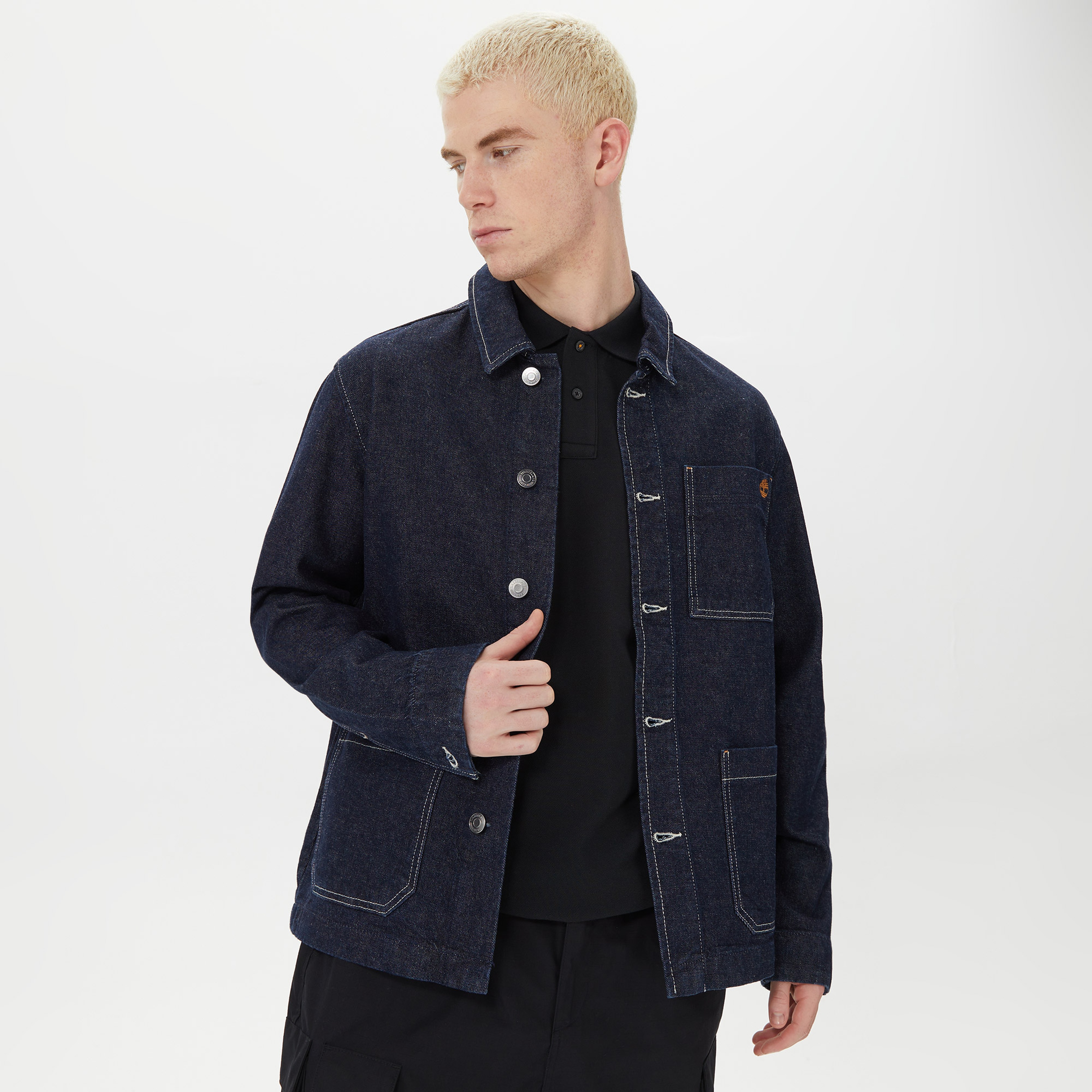 Timberland Kempshire Cotton Hemp Chore Erkek Jean Ceket