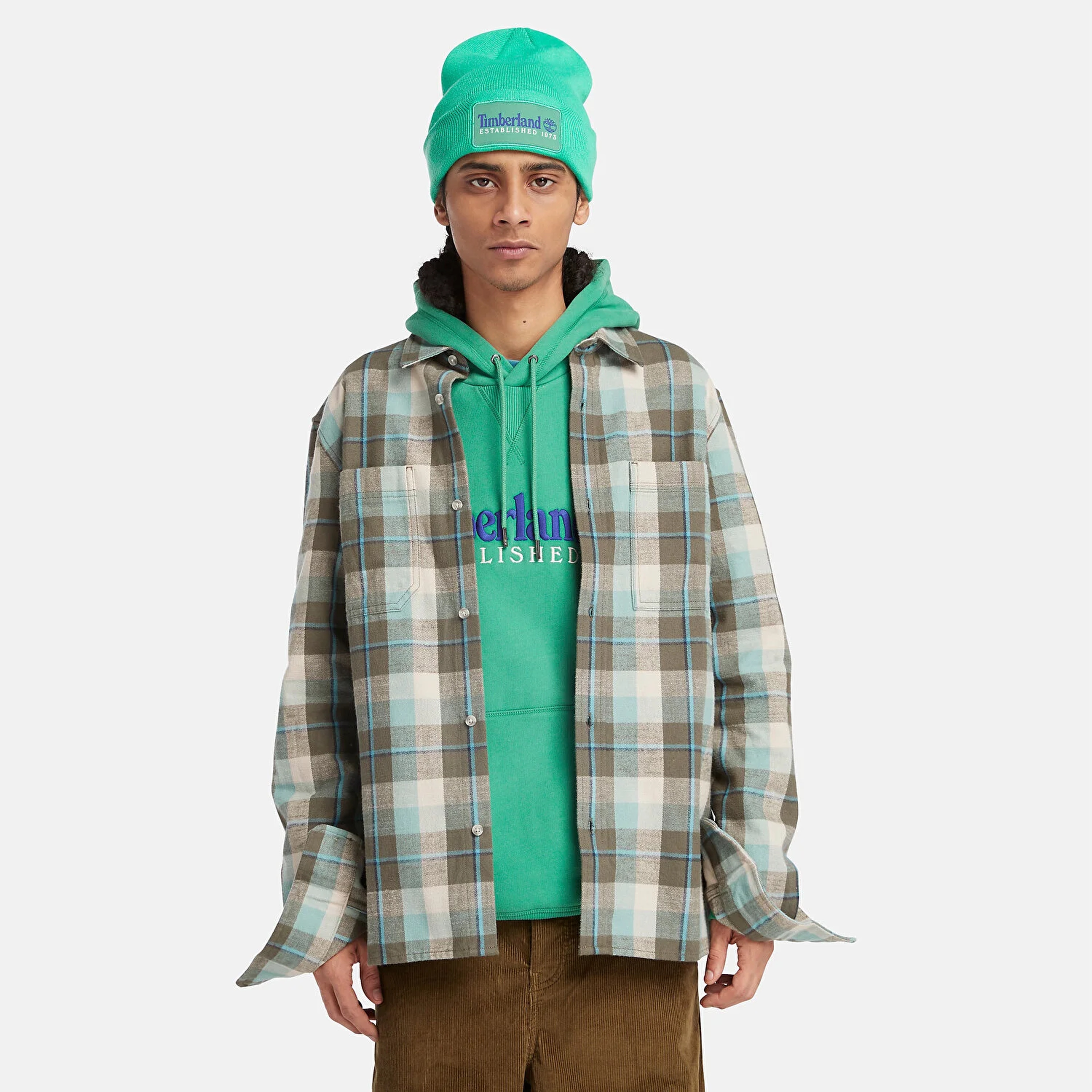 Timberland Ls Windham Heavy Regular Erkek Yeşil Gömlek