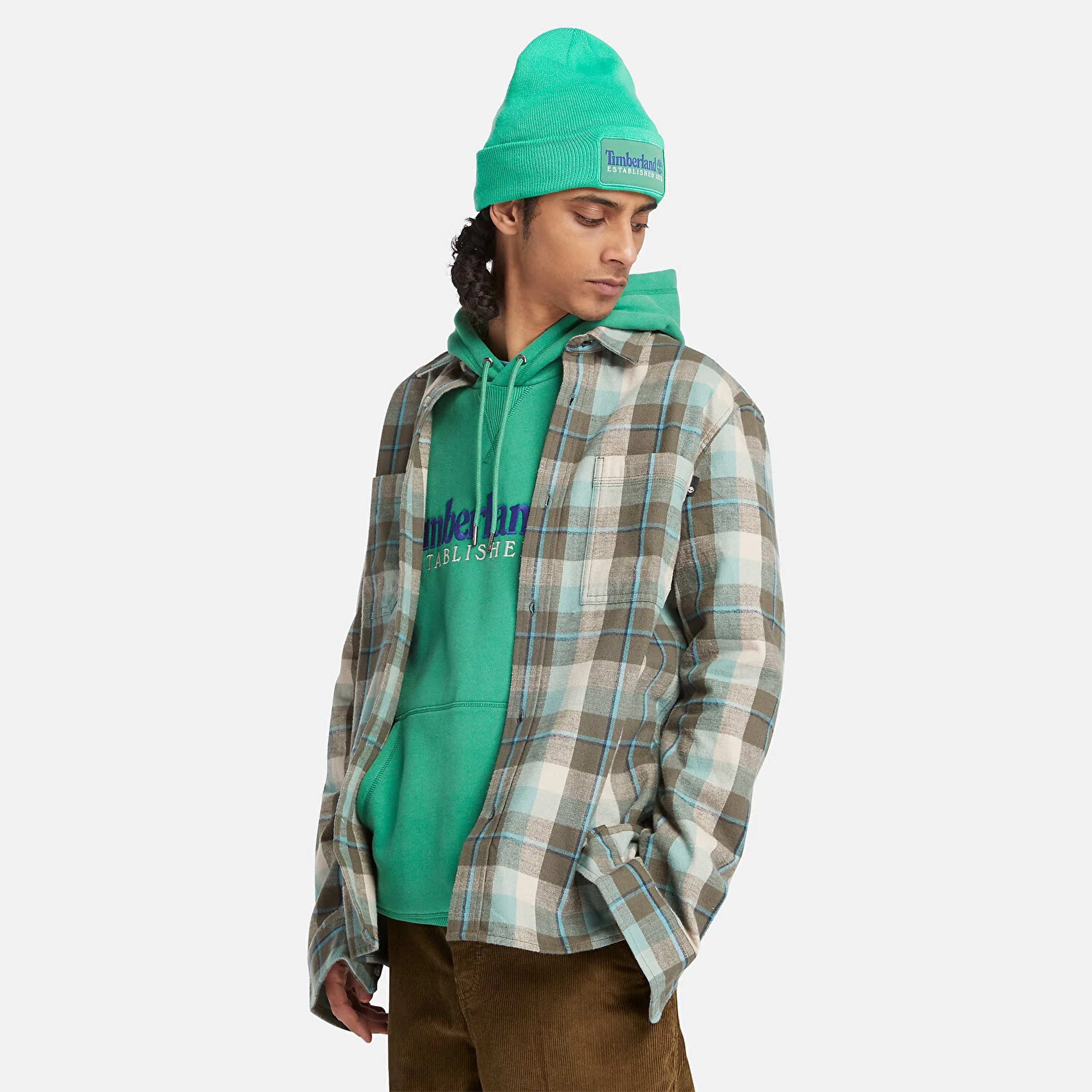 Timberland Ls Windham Heavy Regular Erkek Yeşil Gömlek