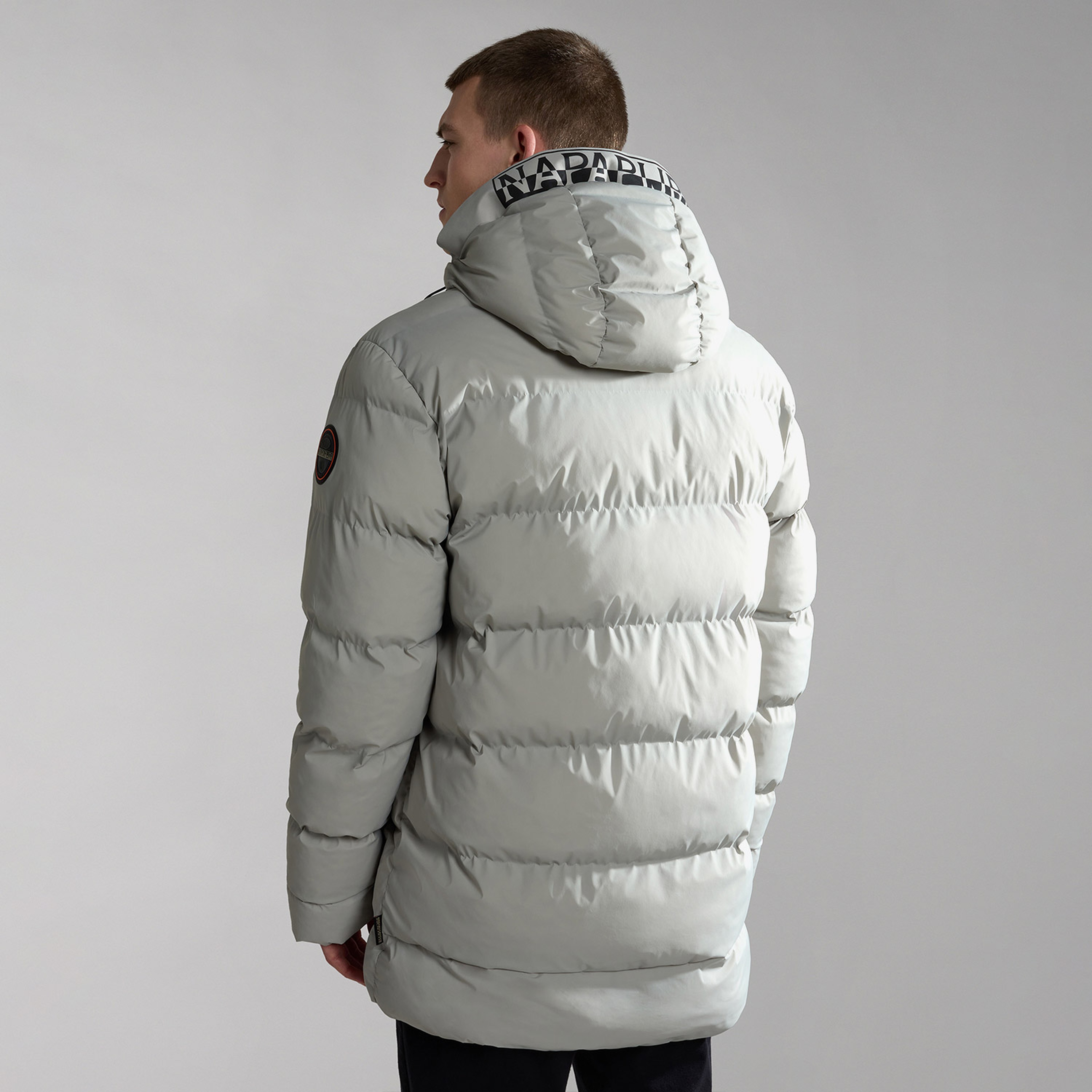 Napapijri 20-22 Puf L Erkek Gri Mont