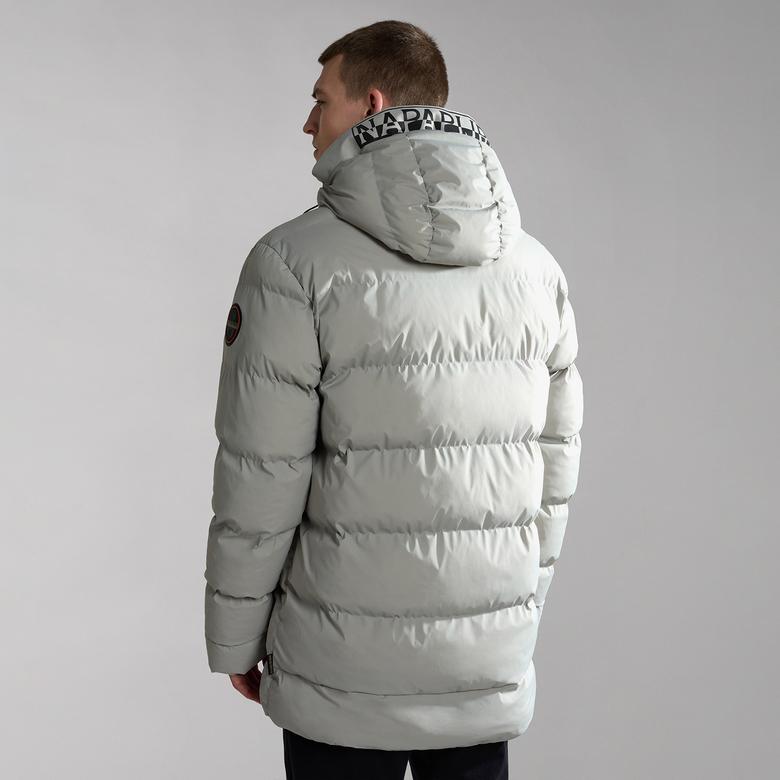 Napapijri 20-22 Puf L Erkek Gri Mont