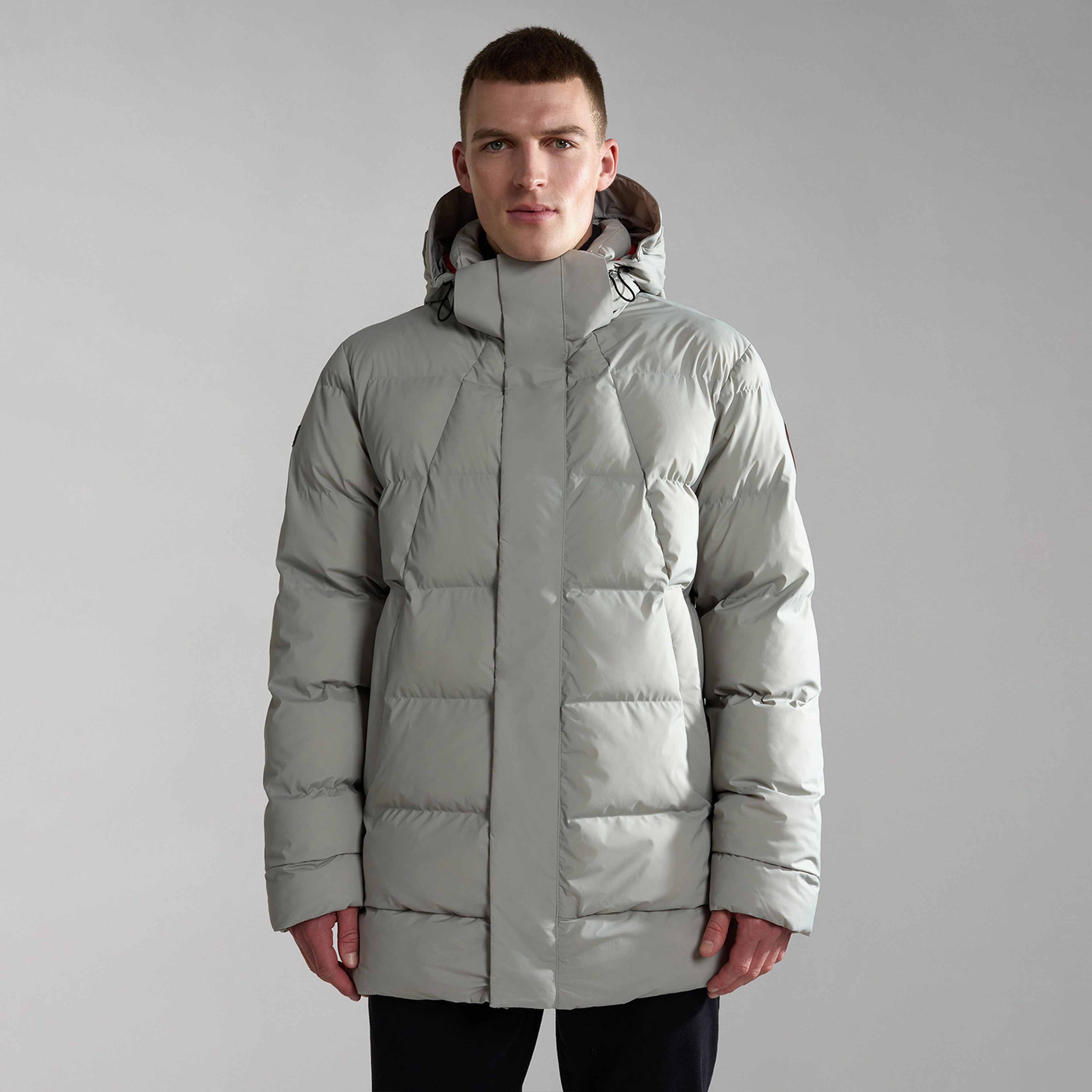 Napapijri 20-22 Puf L Erkek Gri Mont