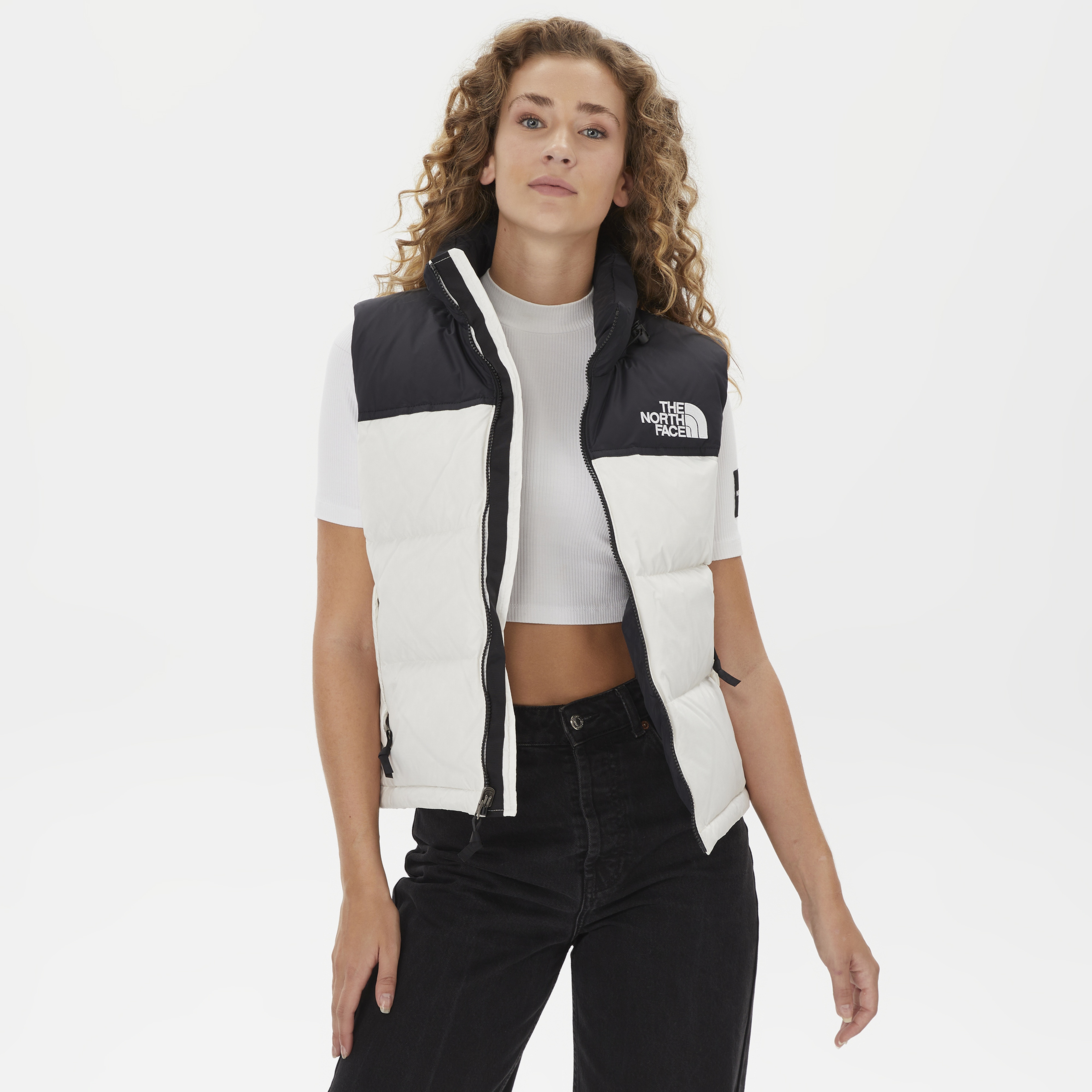 The North Face 1996 Retro Nuptse Kadın Beyaz Yelek