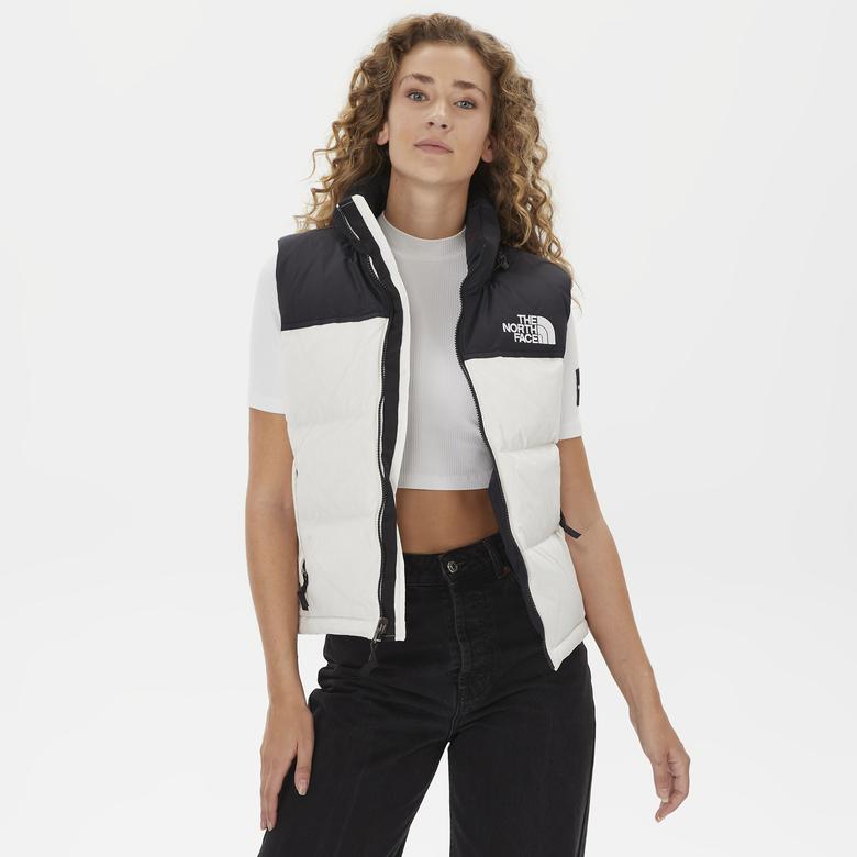 The North Face 1996 Retro Nuptse Kadın Beyaz Yelek