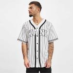 Karl Kani Serif Pinstripe Baseball Erkek Siyah/Beyaz Gömlek