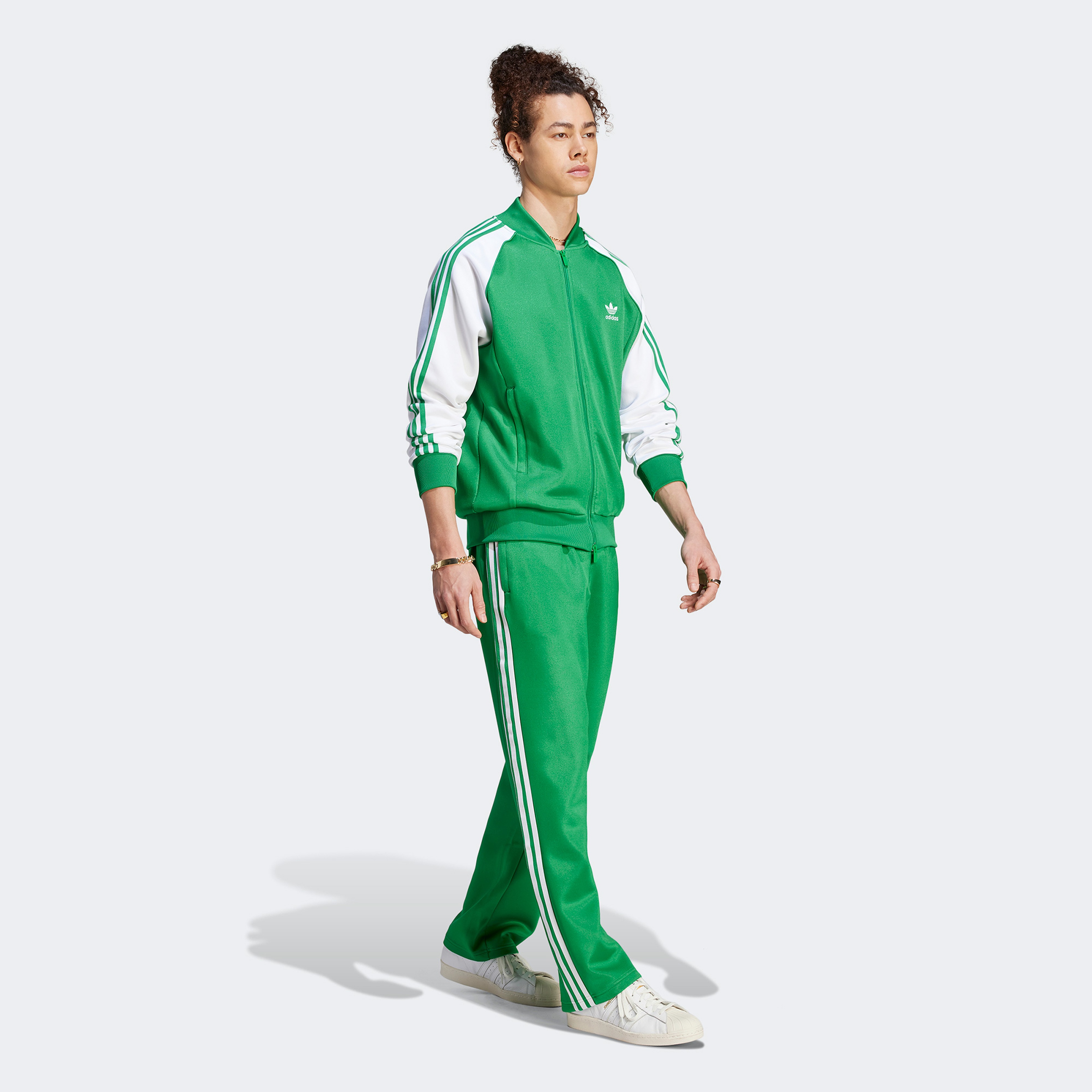 adidas Adicolor Classics+ SST Erkek Yeşil Eşofman Üstü