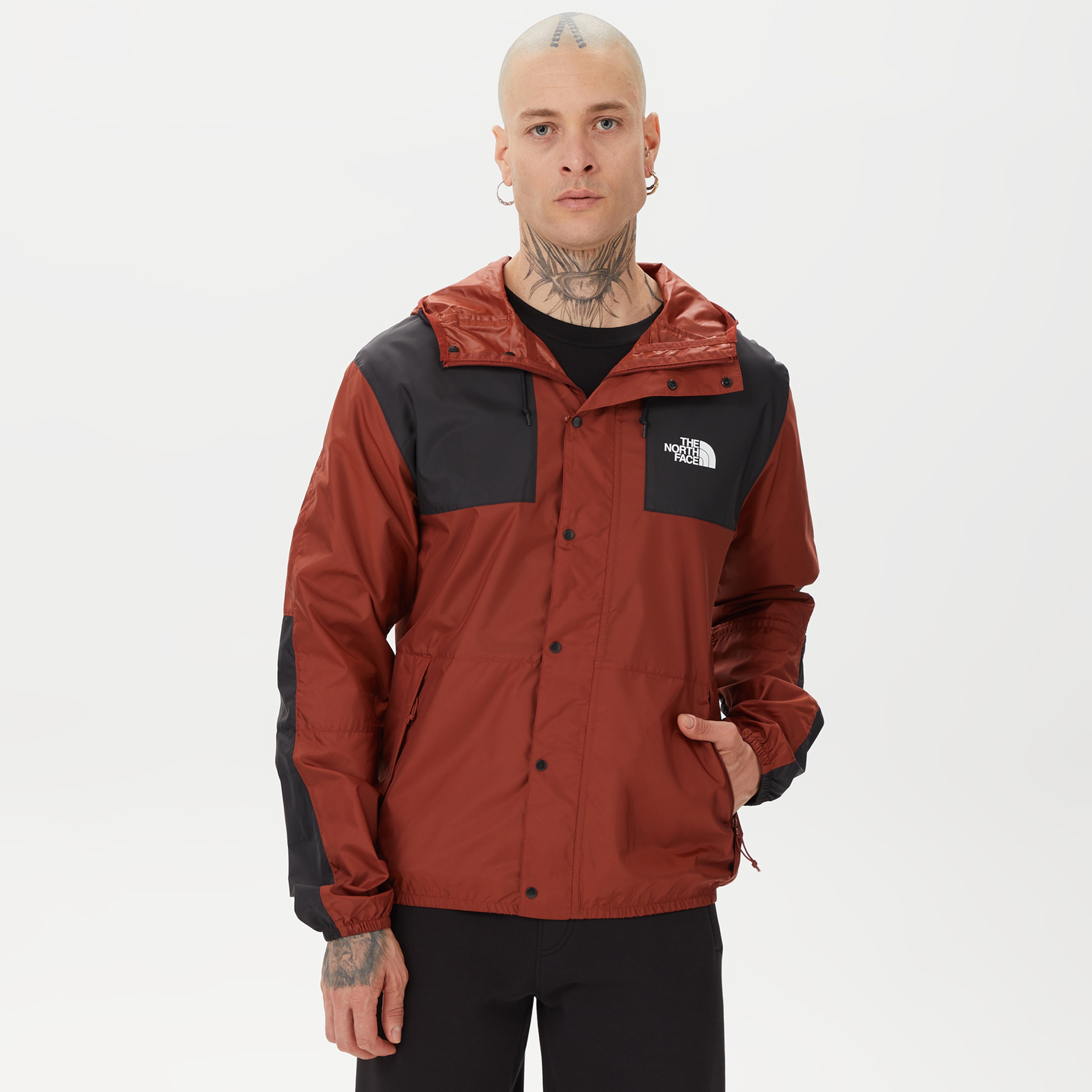 THE NORTH FACE ブラウンマフラー、ミズノプロトレーニングウェア The North Face Seasonal Mountain Erkek Kahverengi