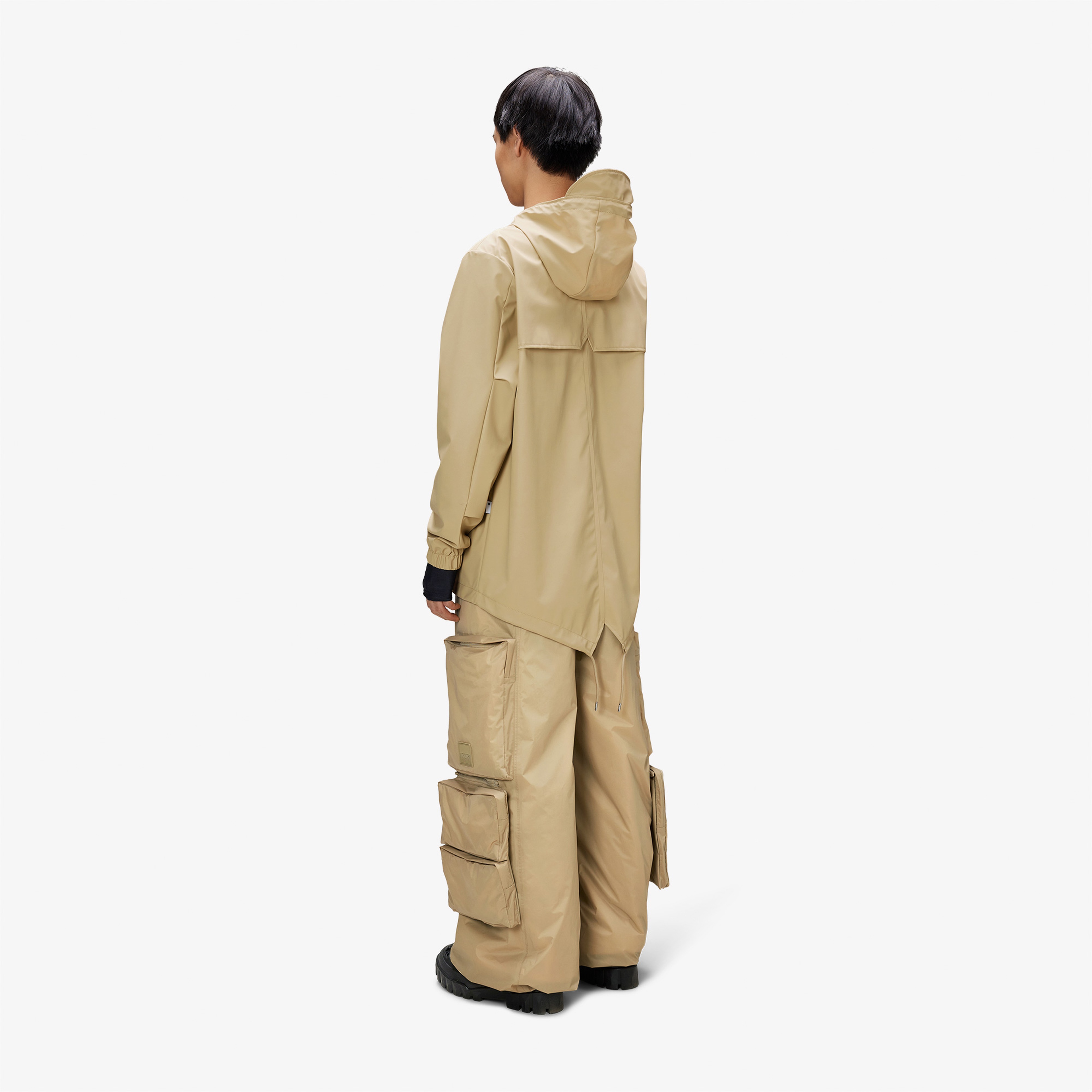 Rains Fishtail W3 Unisex Krem Yağmurluk