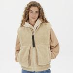 Rains Kofu Fleece Bomber Kadın Bej Yelek