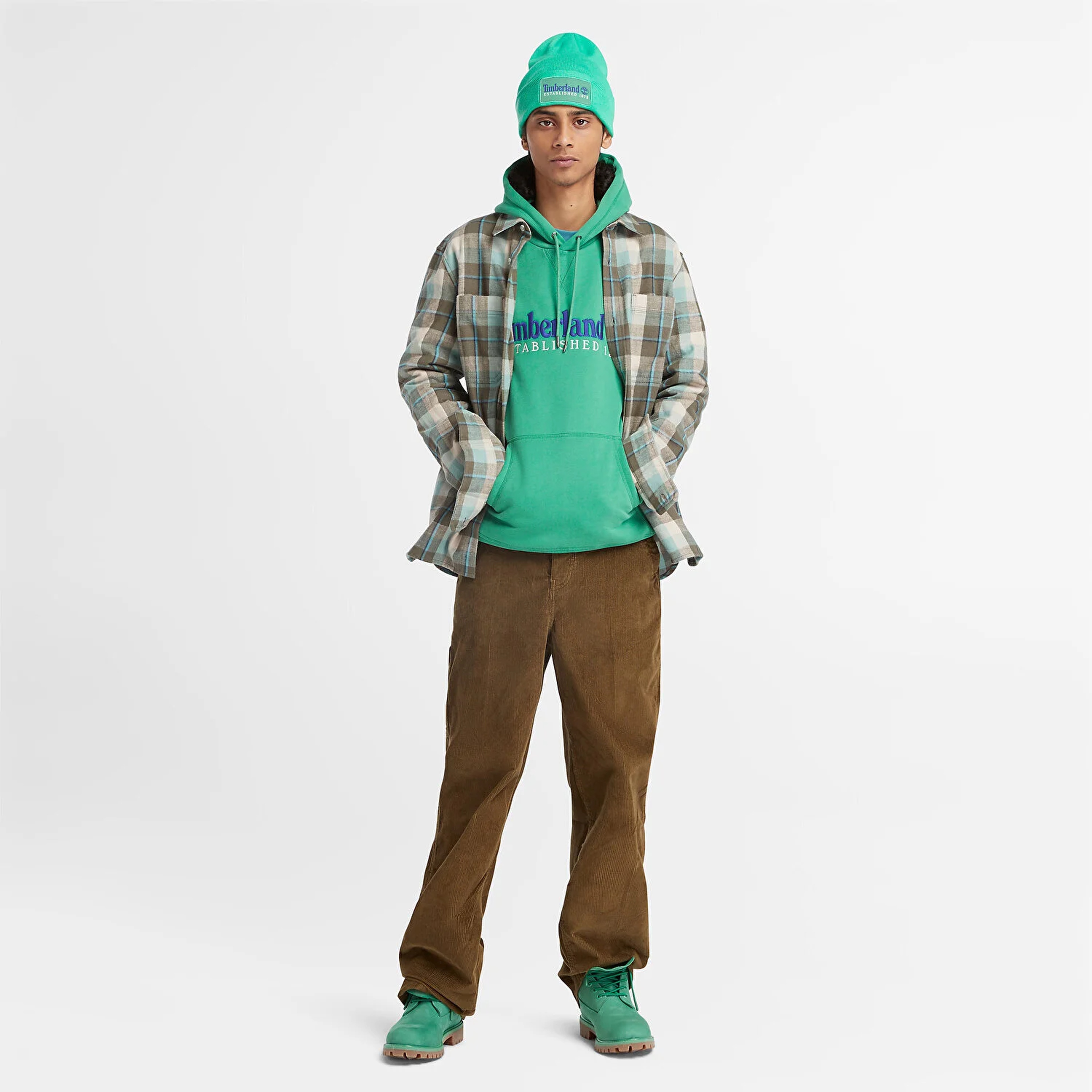 Timberland Ls Windham Heavy Regular Erkek Yeşil Gömlek