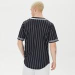 Karl Kani Serif Pinstripe Baseball Erkek Siyah Gömlek