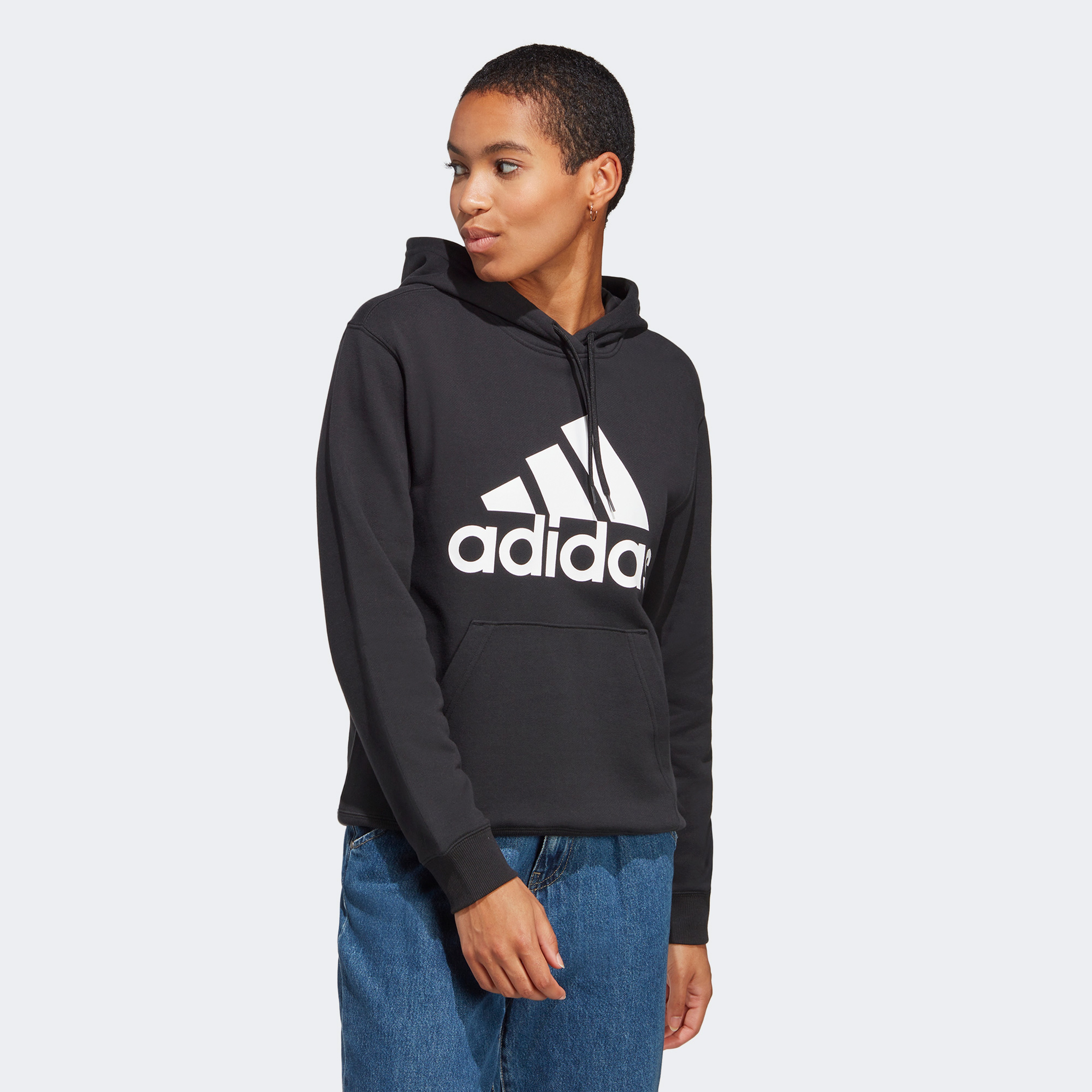 adidas Big Logo Kadın Siyah Günlük Sweatshirt