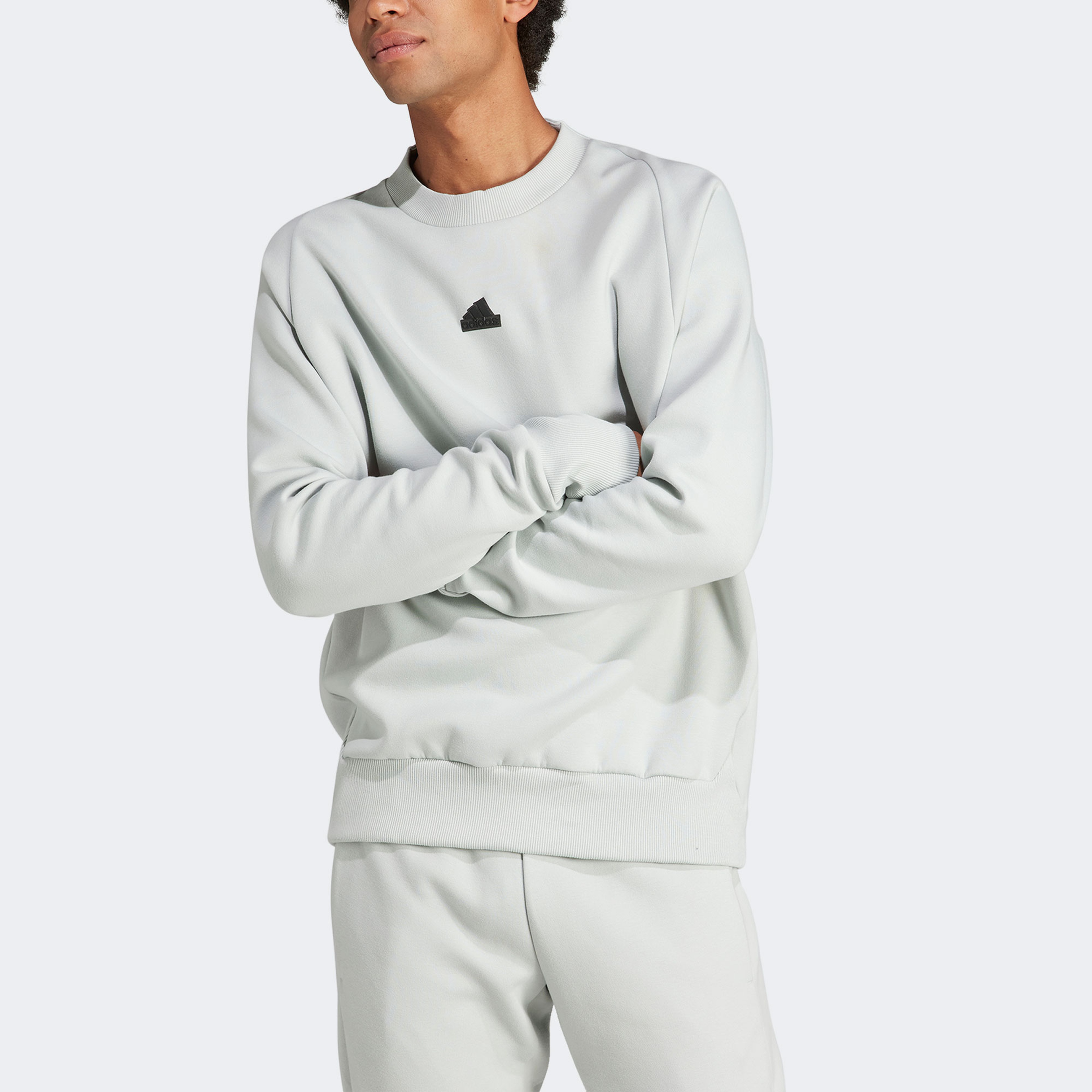 adidas Z.N.E. Premium Erkek Gri Günlük Sweatshirt