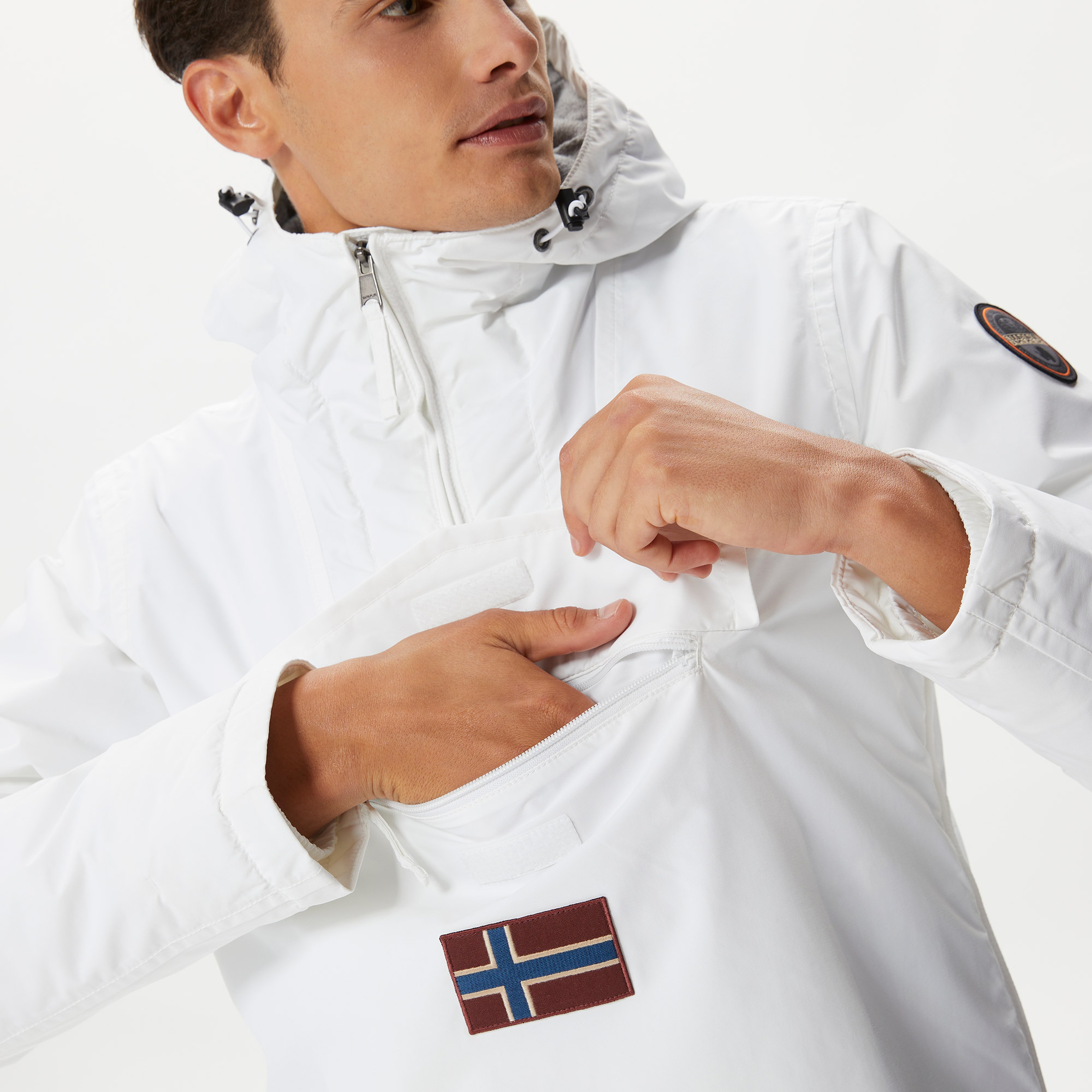 Napapijri Rainforest Winter 3 Erkek Beyaz Mont