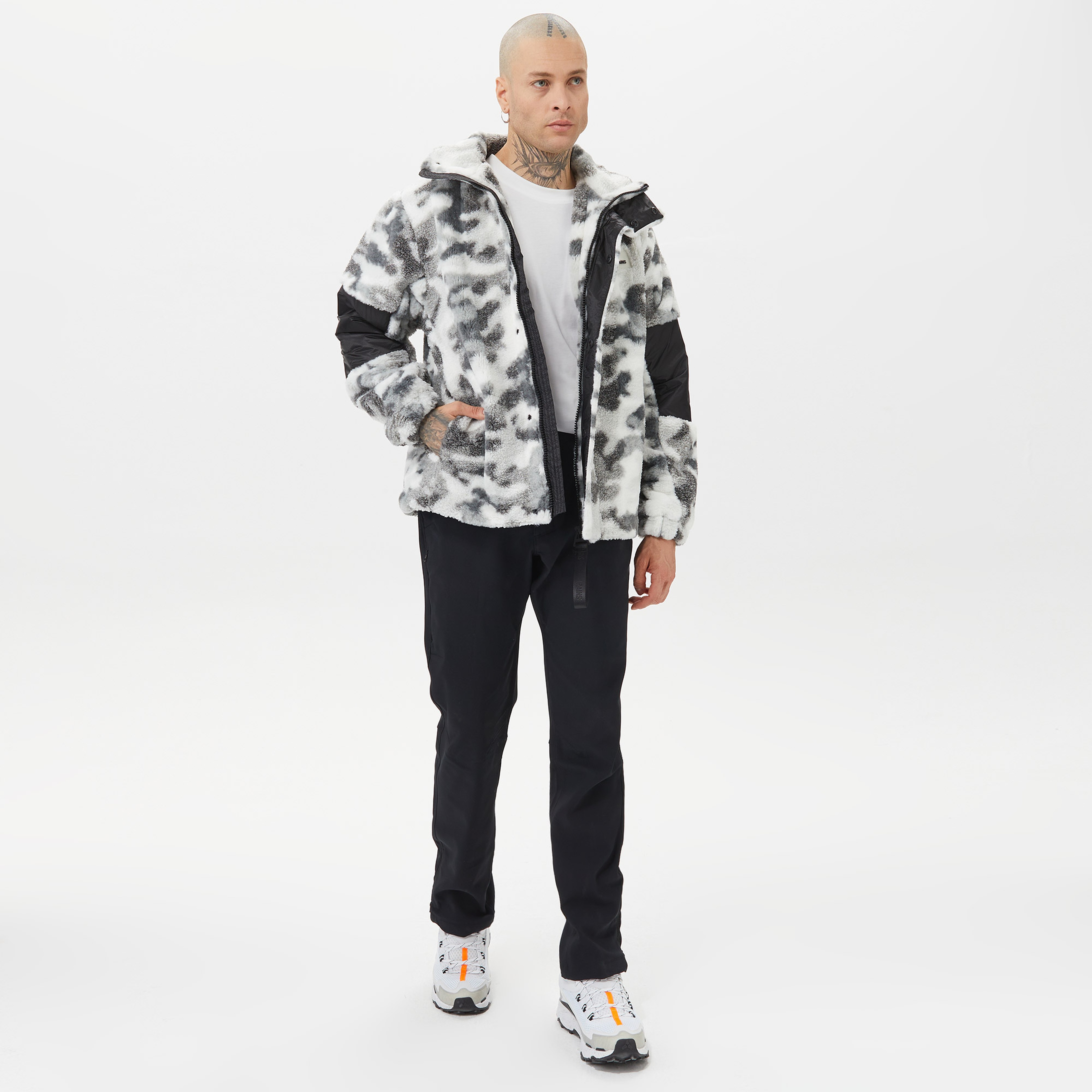 Rains Kofu Fleece Erkek Gri Ceket