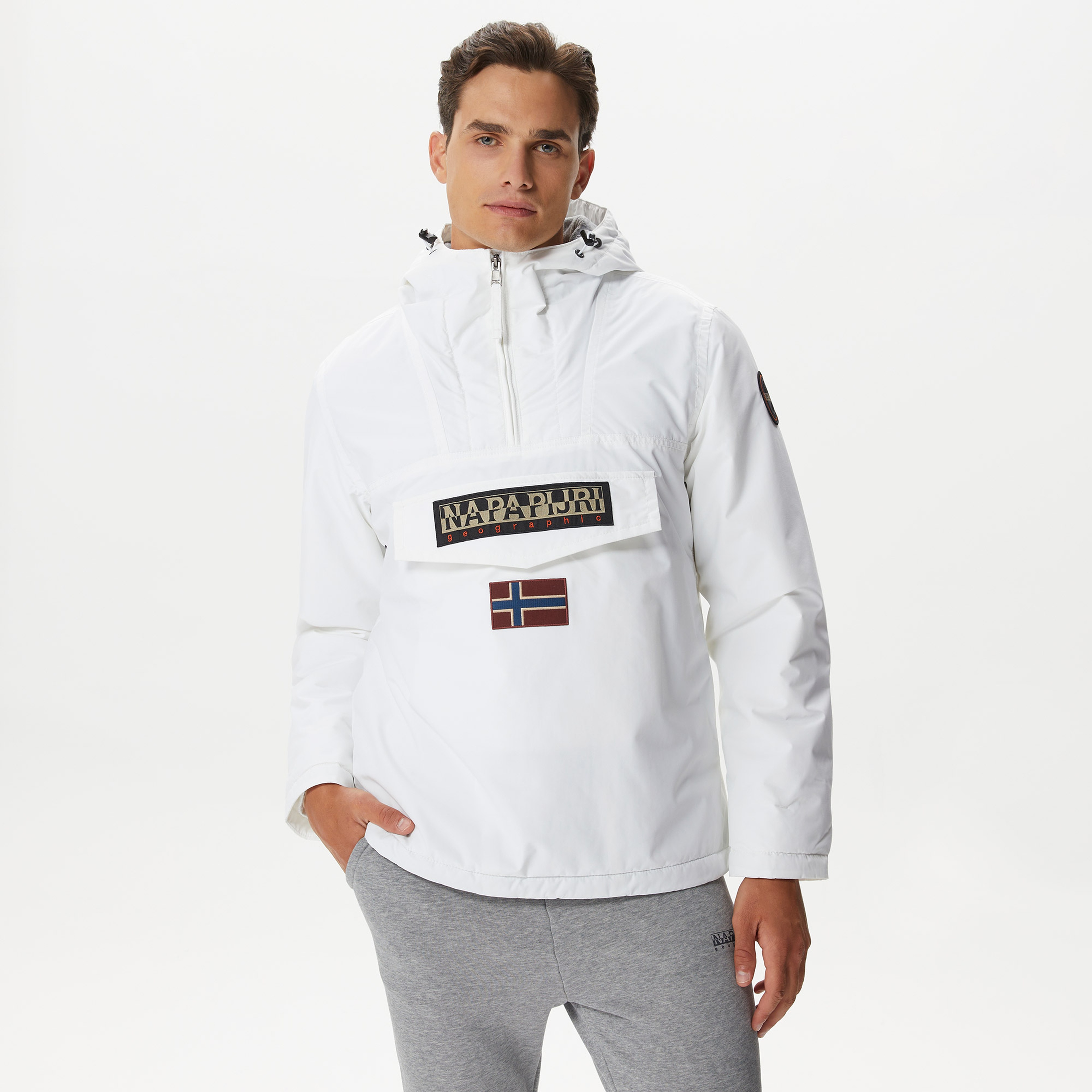 Napapijri Rainforest Winter 3 Erkek Beyaz Mont