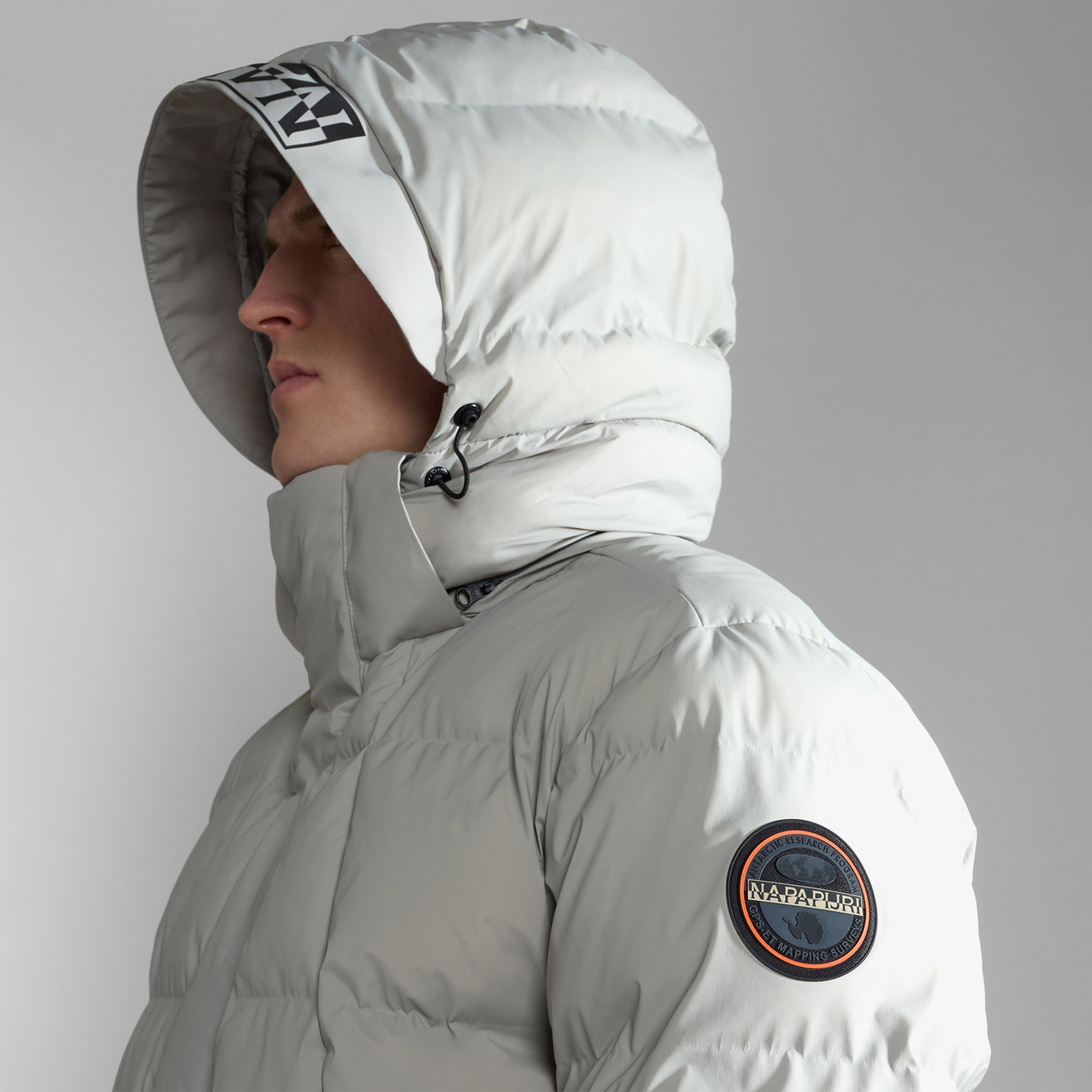 Napapijri 20-22 Puf L Erkek Gri Mont
