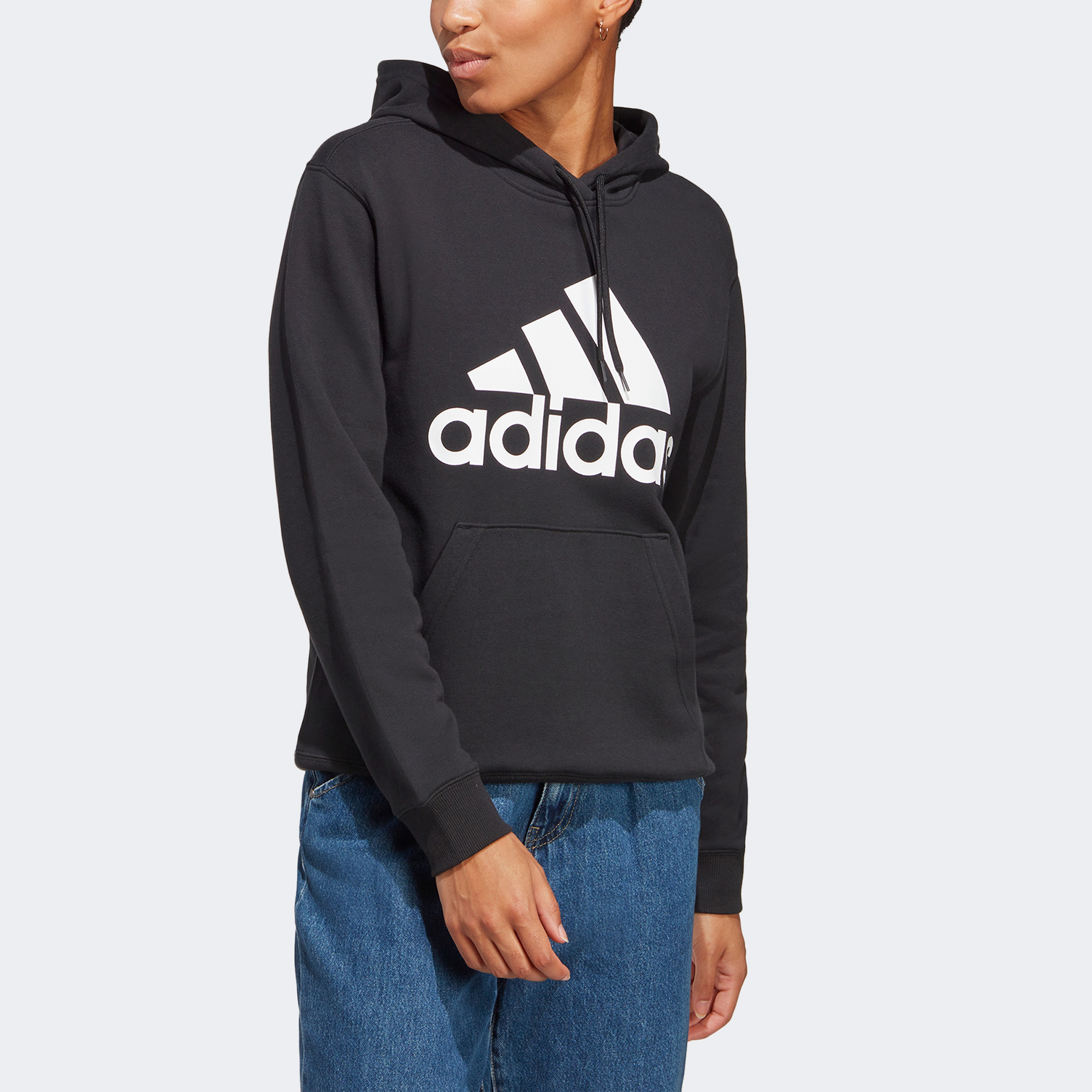 adidas Big Logo Kadın Siyah Günlük Sweatshirt