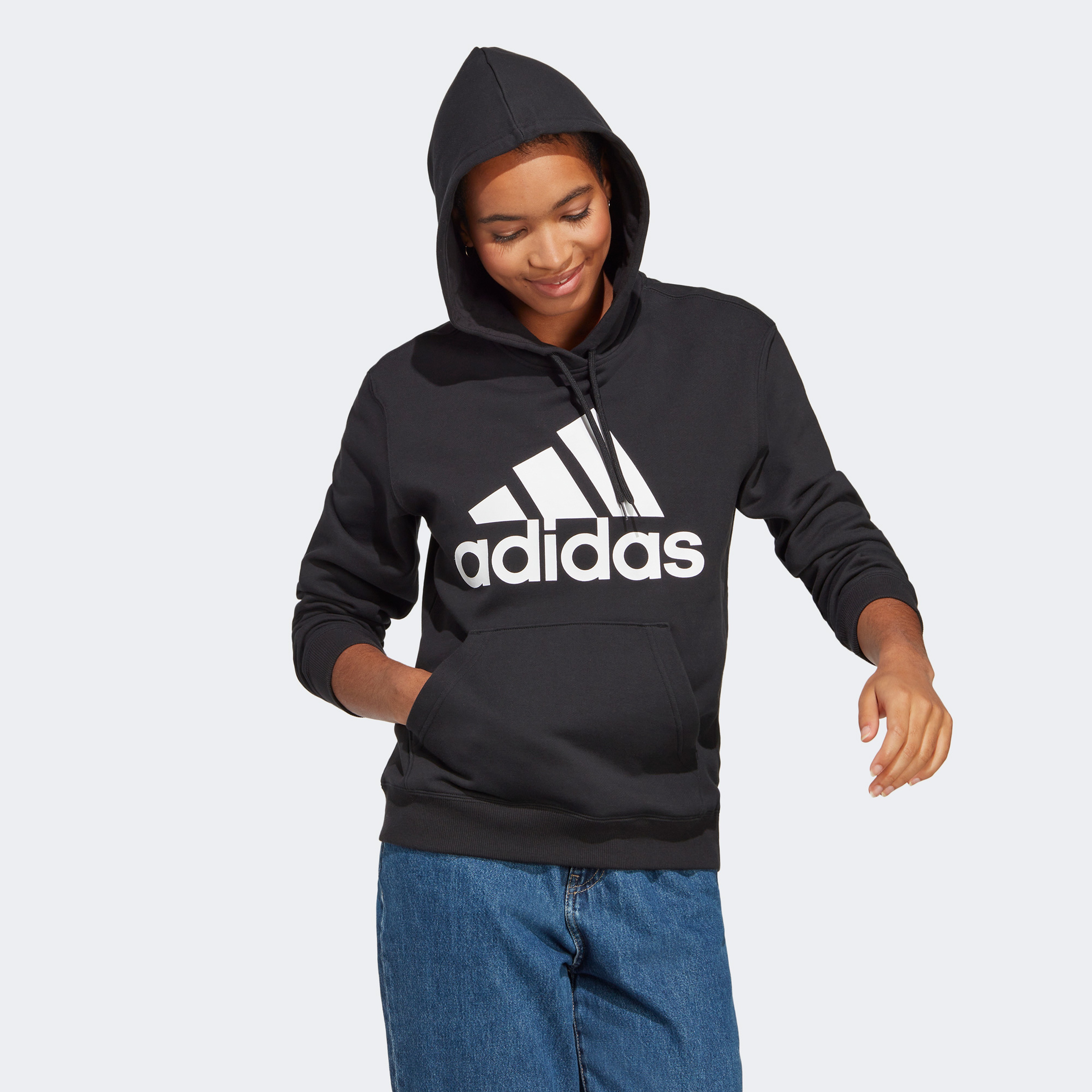 adidas Big Logo Kadın Siyah Günlük Sweatshirt