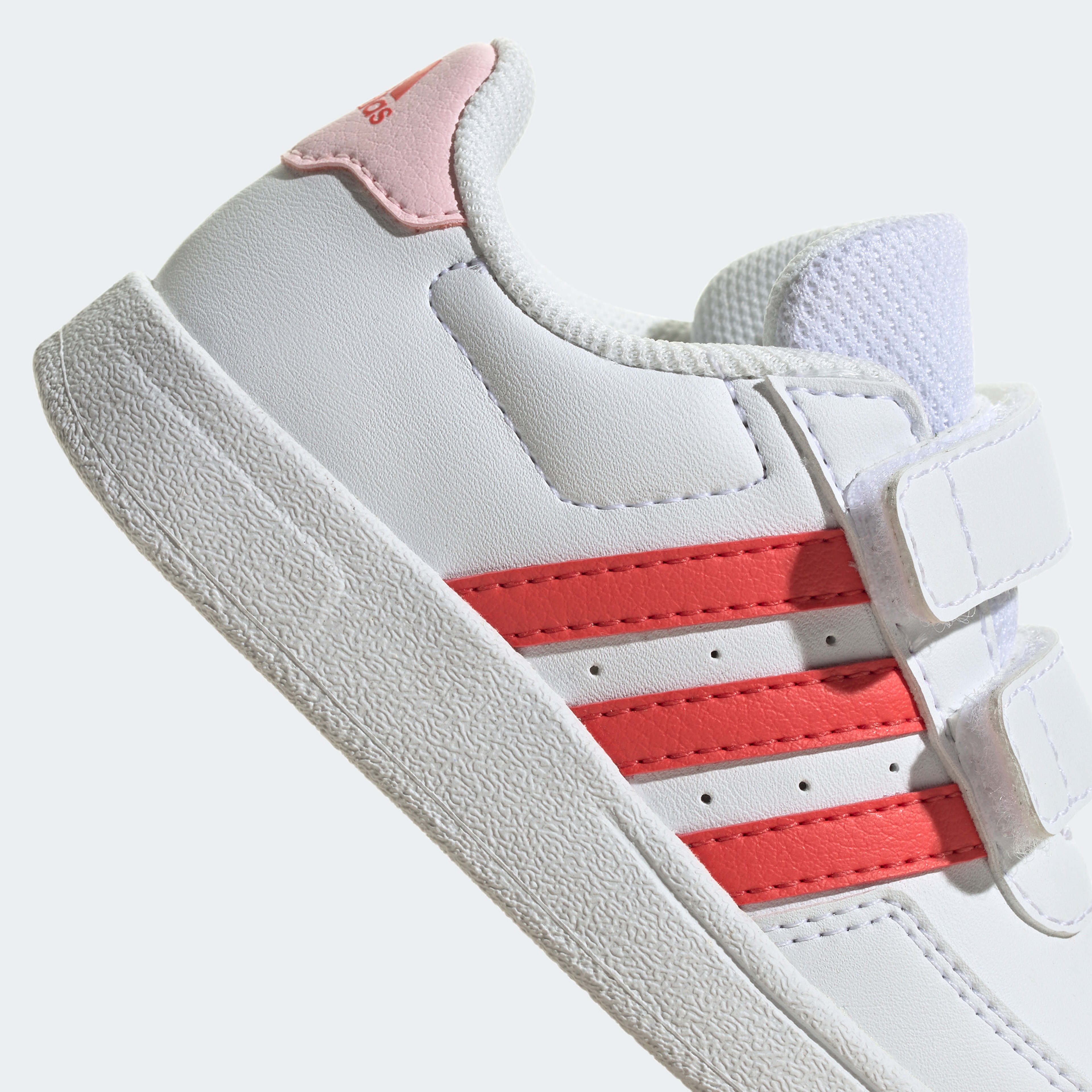 adidas Breaknet Lifestyle Court Two-Strap Hook-And-Loop Çocuk Beyaz Günlük Spor Ayakkabı