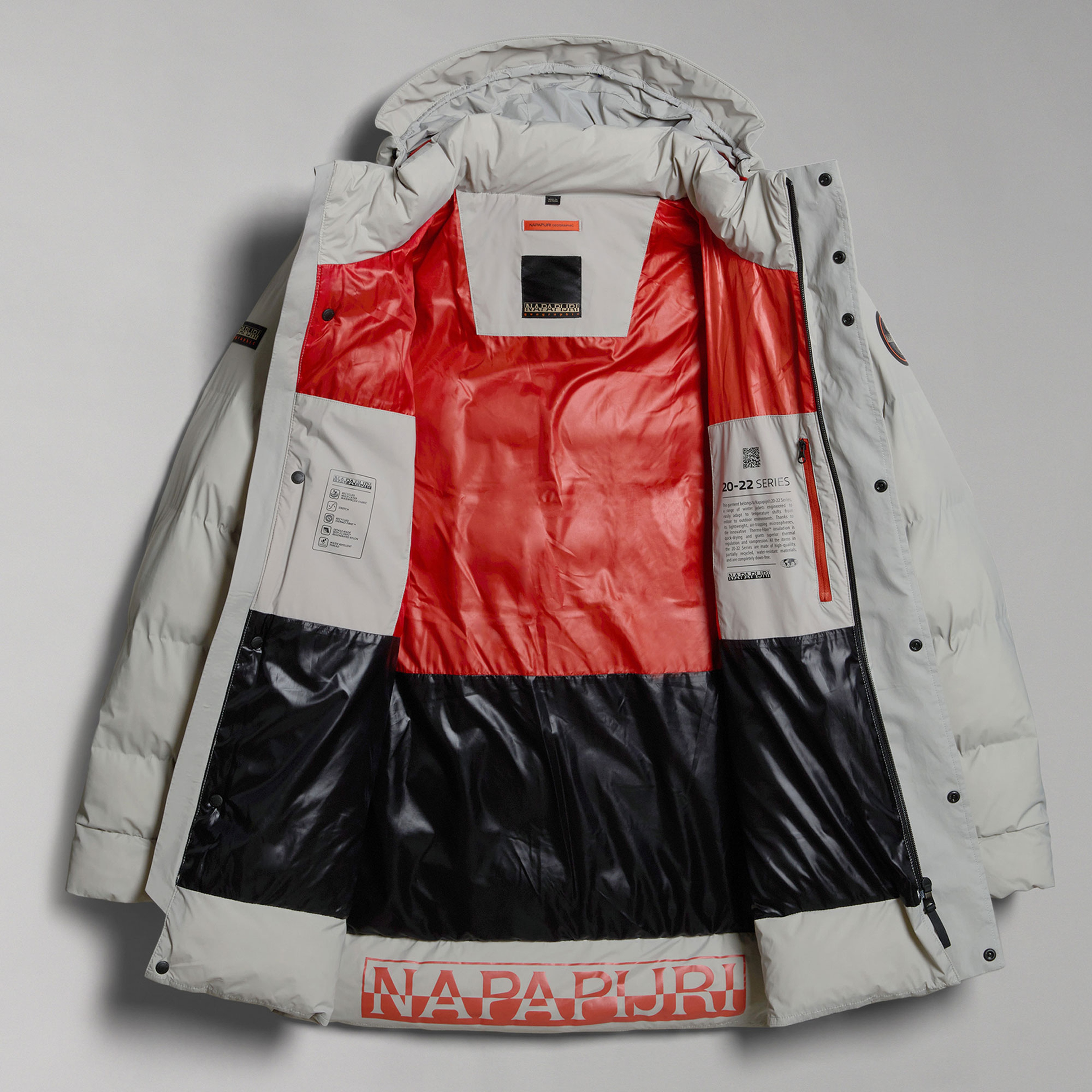 Napapijri 20-22 Puf L Erkek Gri Mont