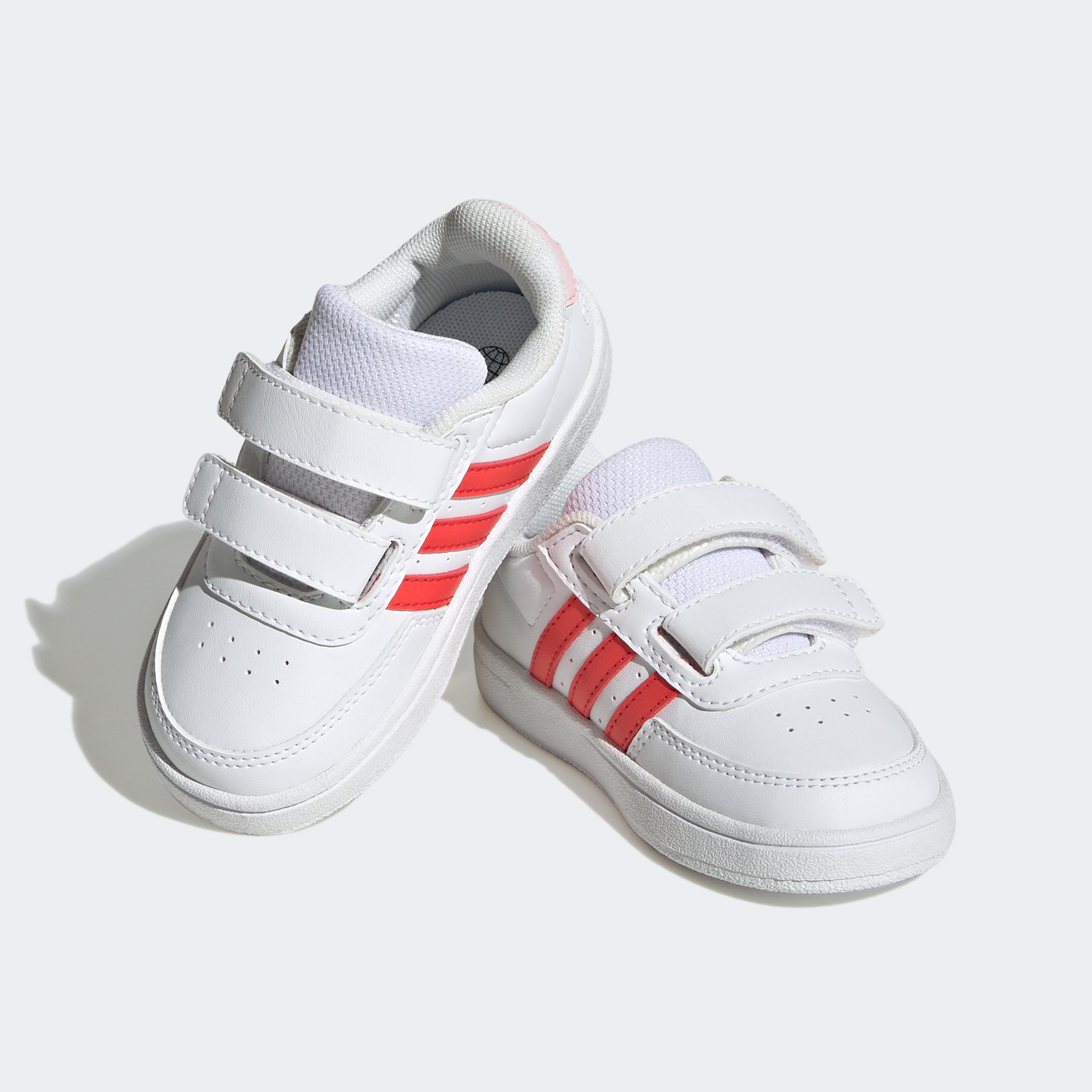 adidas Breaknet Lifestyle Court Two-Strap Hook-And-Loop Çocuk Beyaz Günlük Spor Ayakkabı