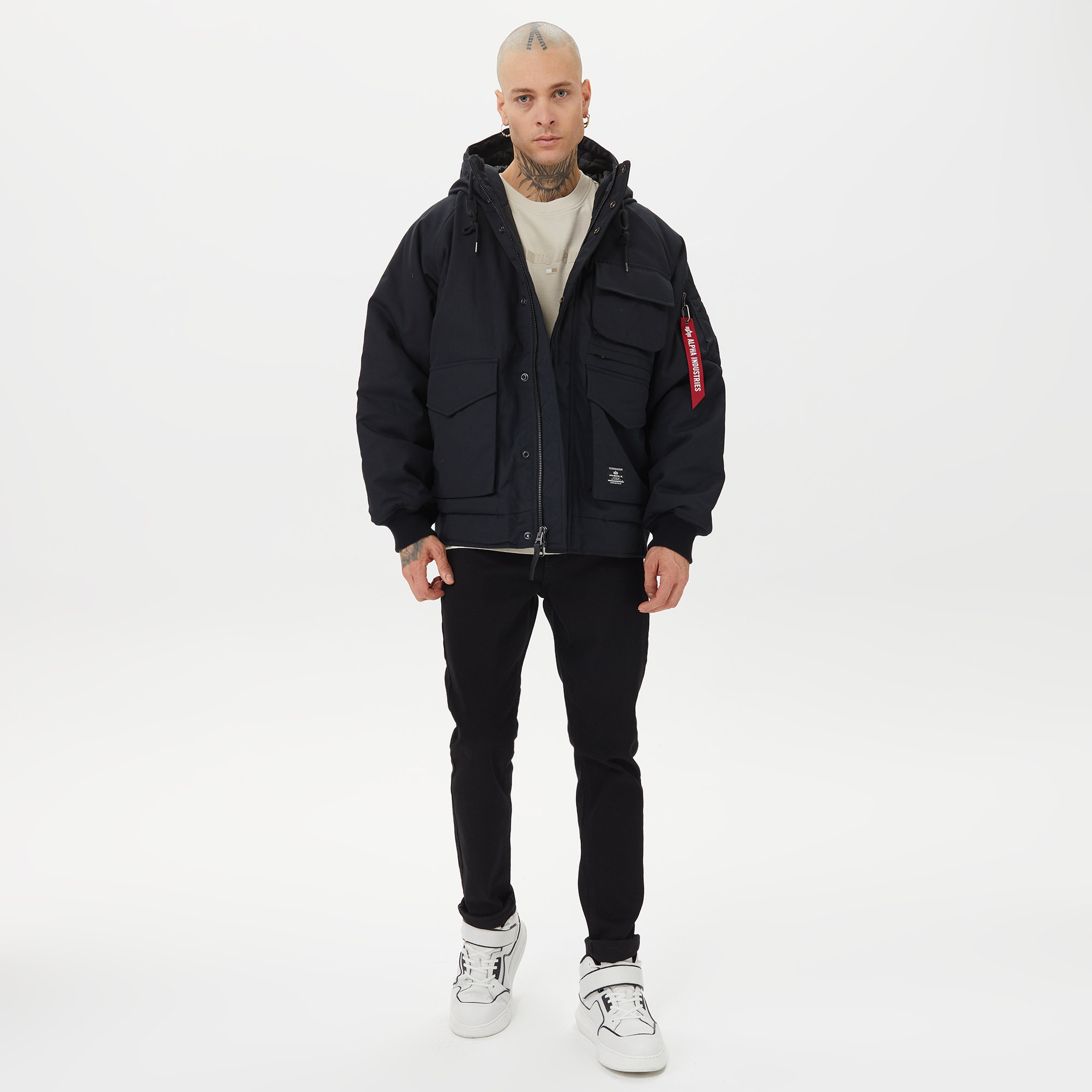 Alpha Industries Ma-1 Hunting Mod Erkek Siyah Ceket