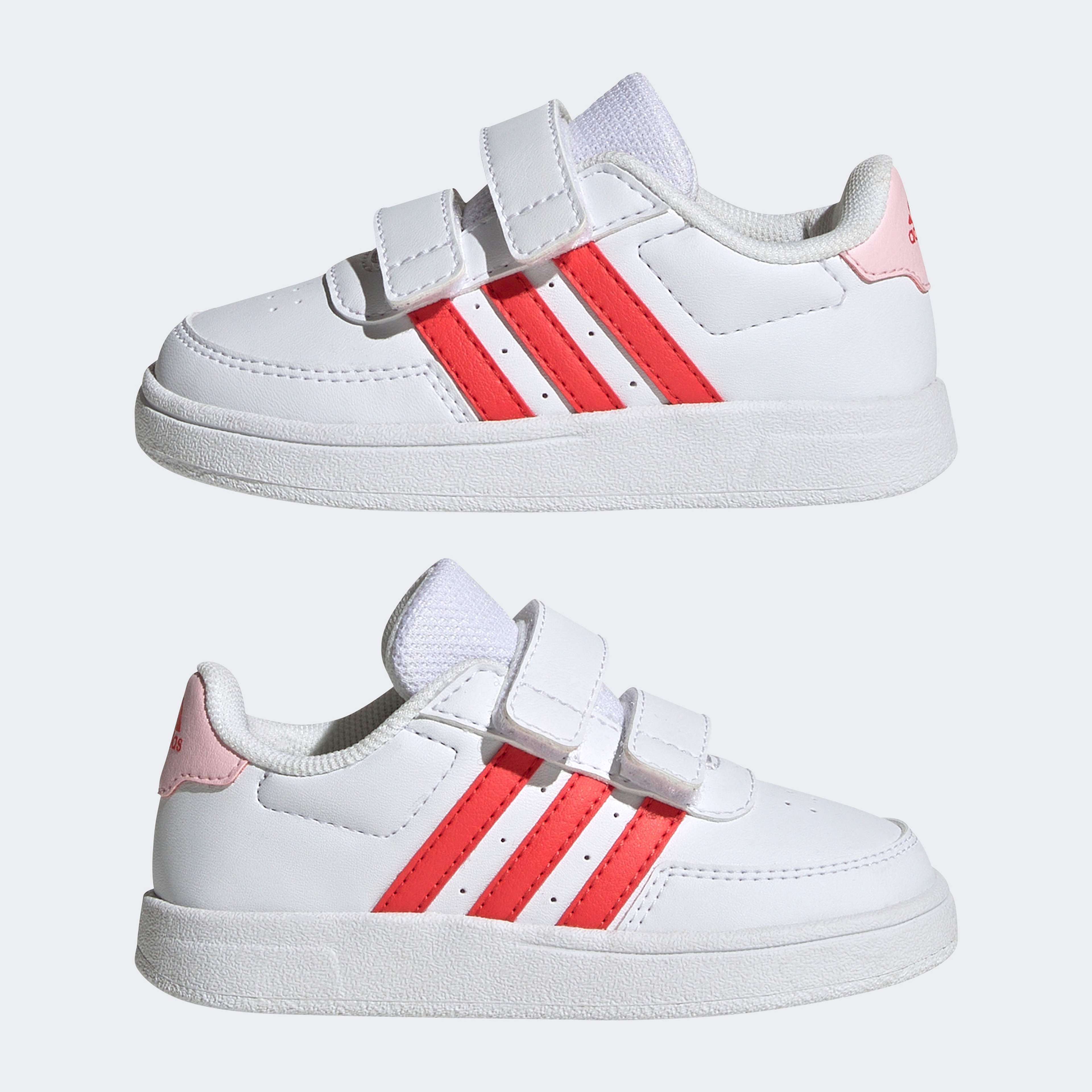 adidas Breaknet Lifestyle Court Two-Strap Hook-And-Loop Çocuk Beyaz Günlük Spor Ayakkabı