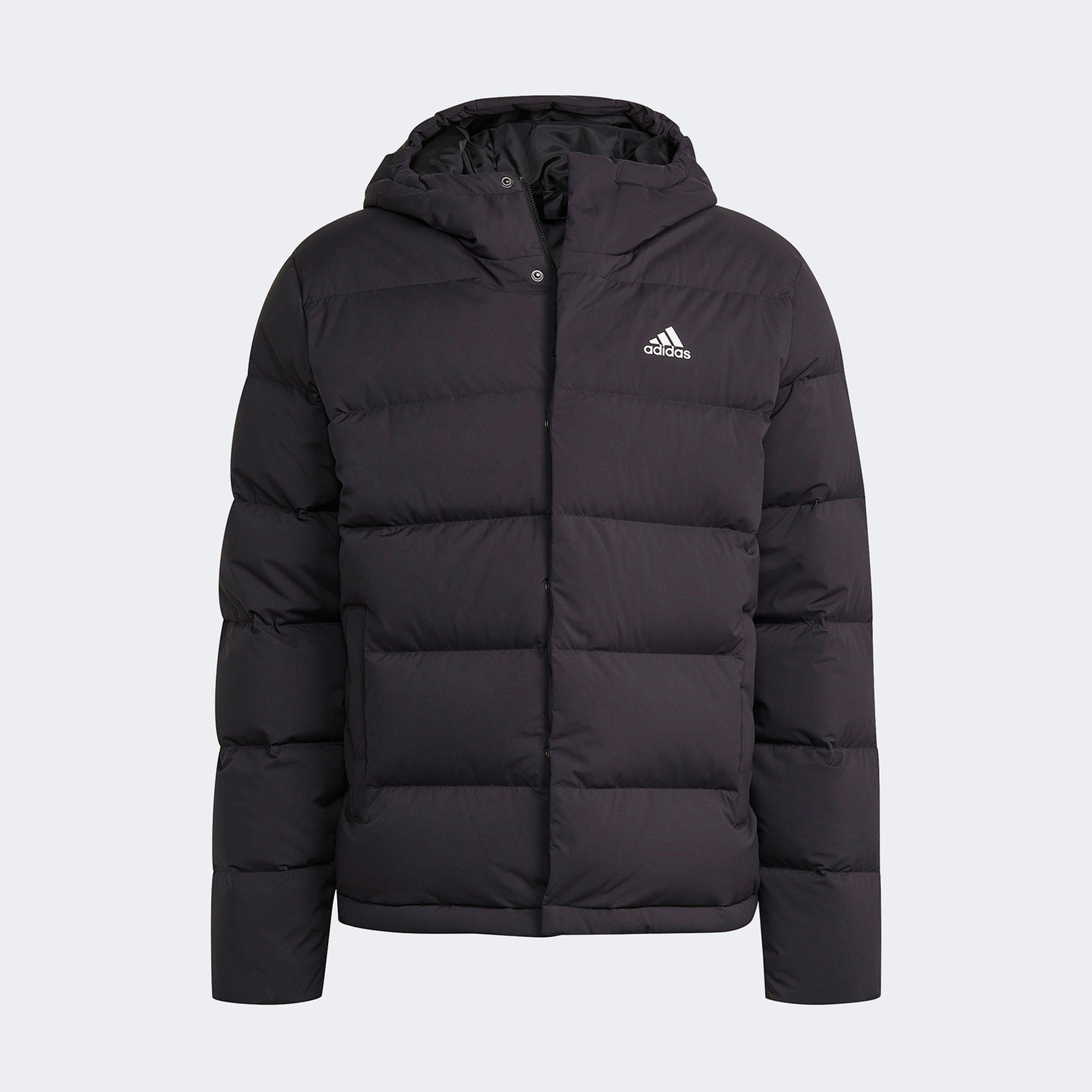 Adidas Helionic Erkek Siyah Dolgulu Kapüşonlu Mont