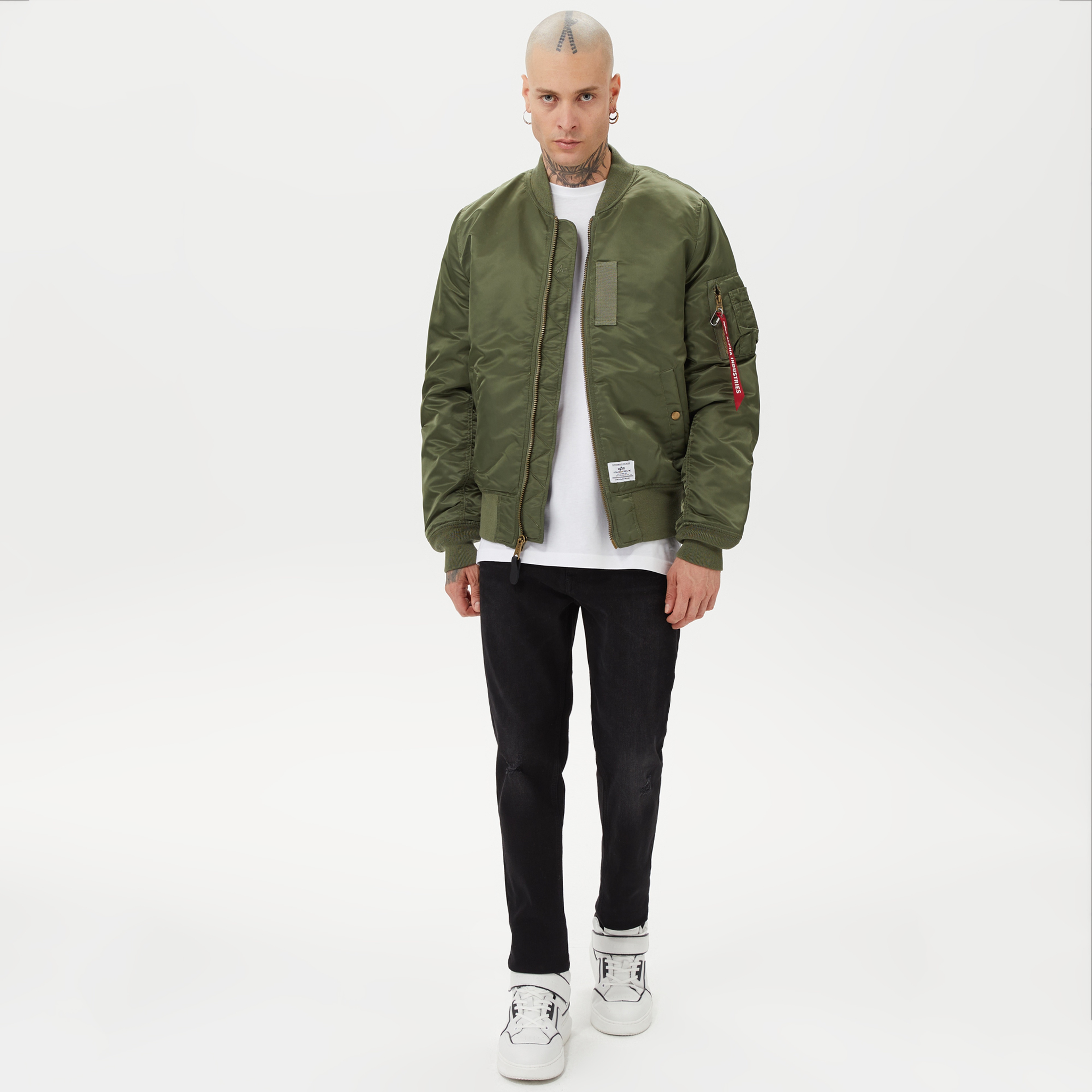 Alpha Industries Ma-1 Mod Flight Erkek Yeşil Ceket