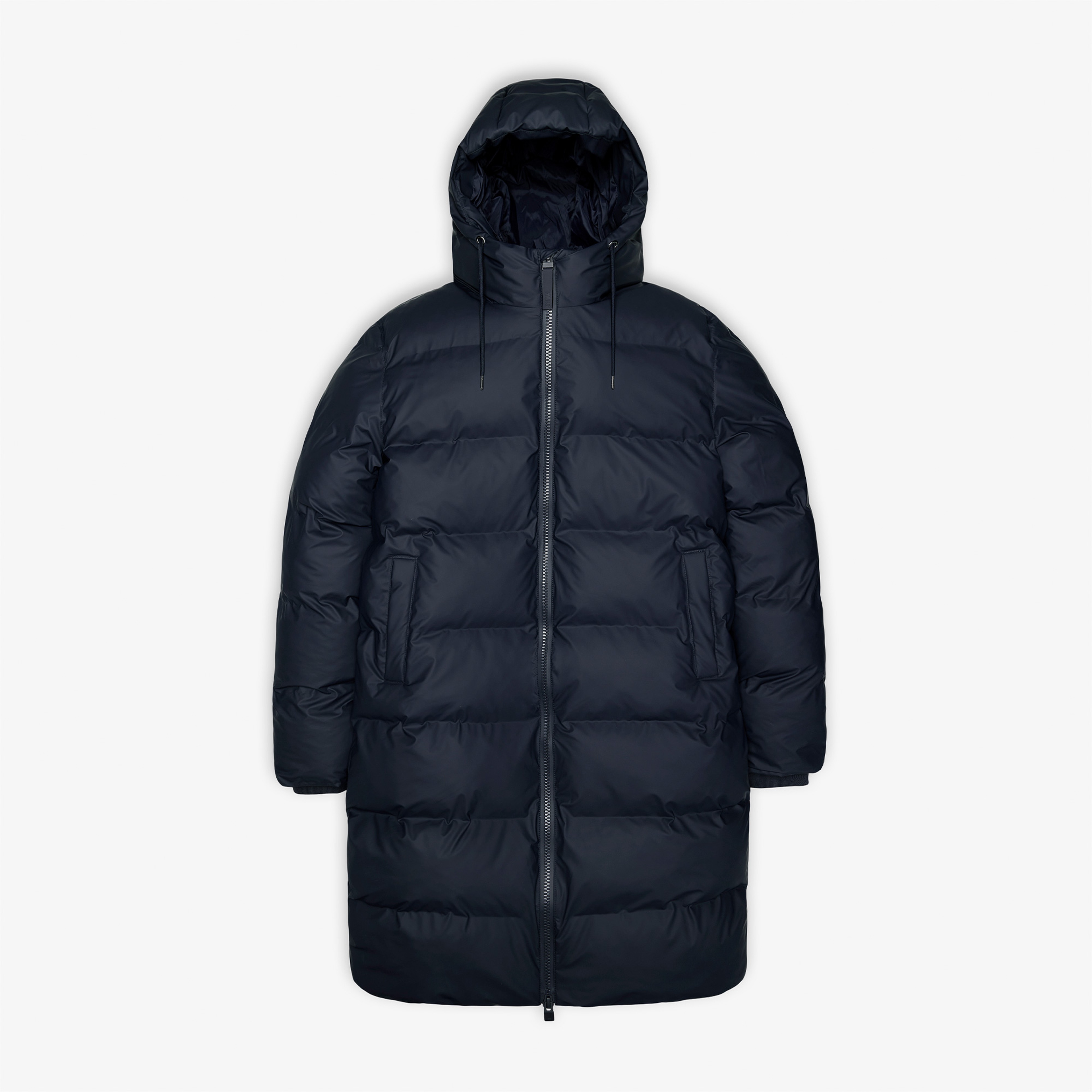Rains Alta Long Puffer Unisex Lacivert Mont