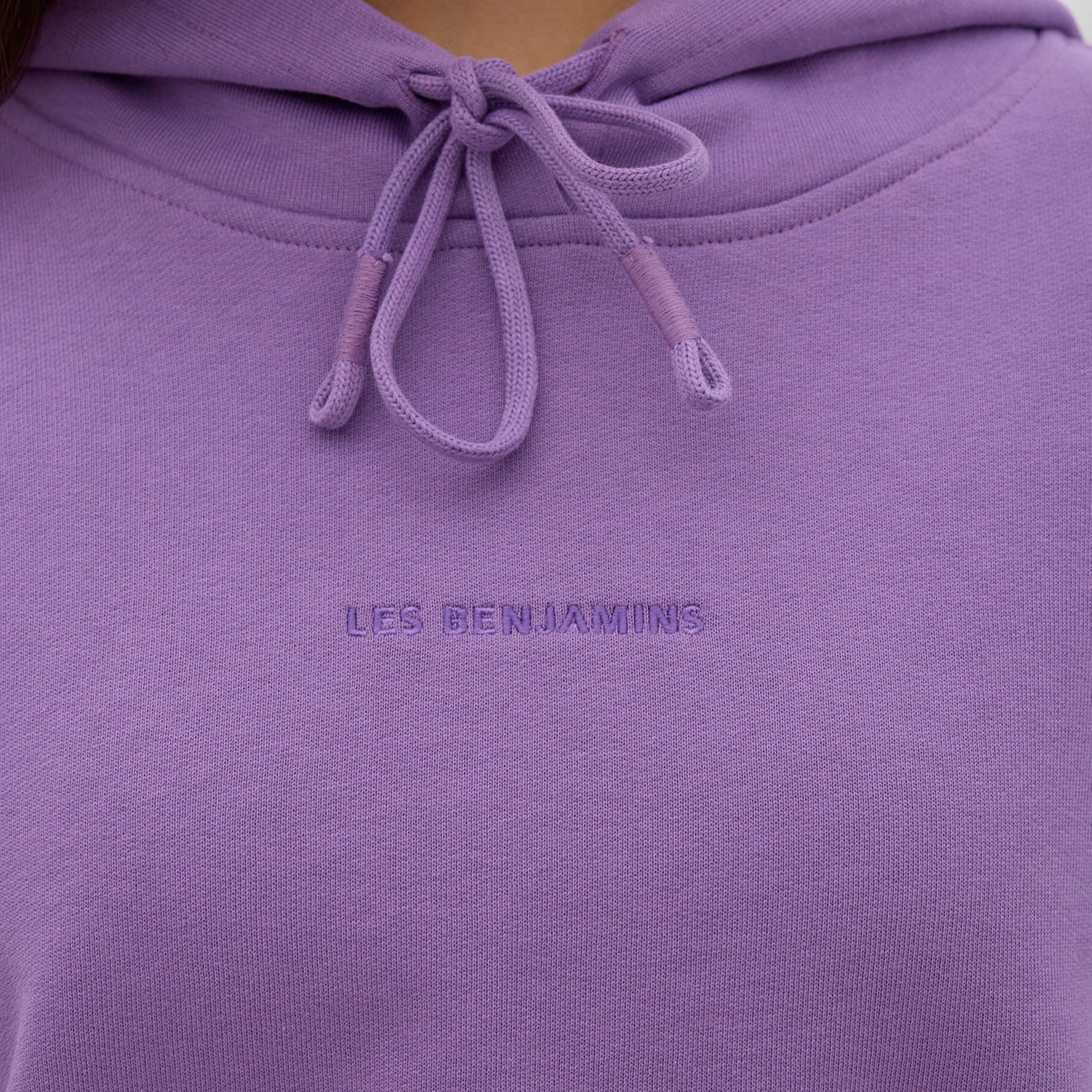 Les Benjamins Essential Kadın Mor Hoodie