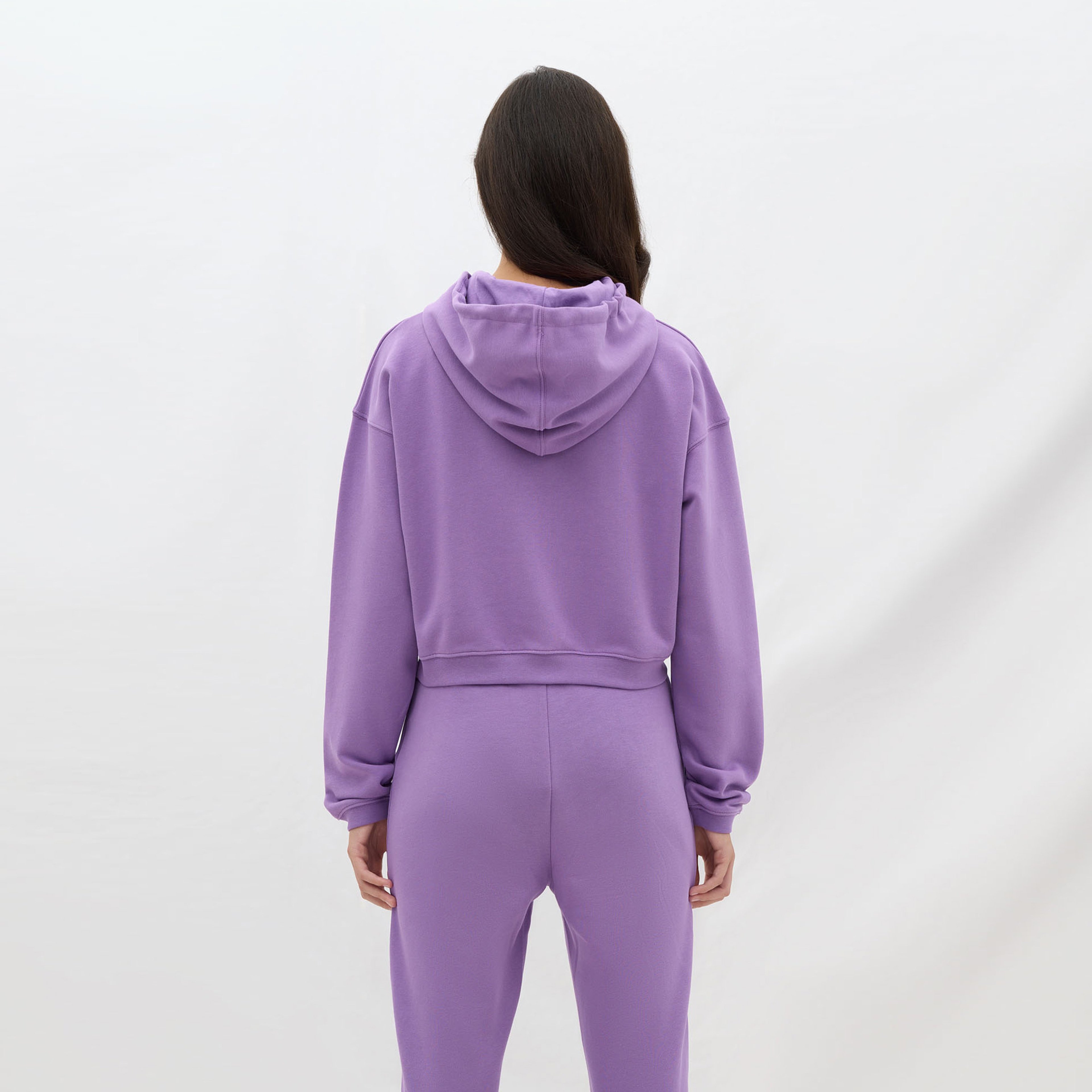 Les Benjamins Essential Kadın Mor Hoodie