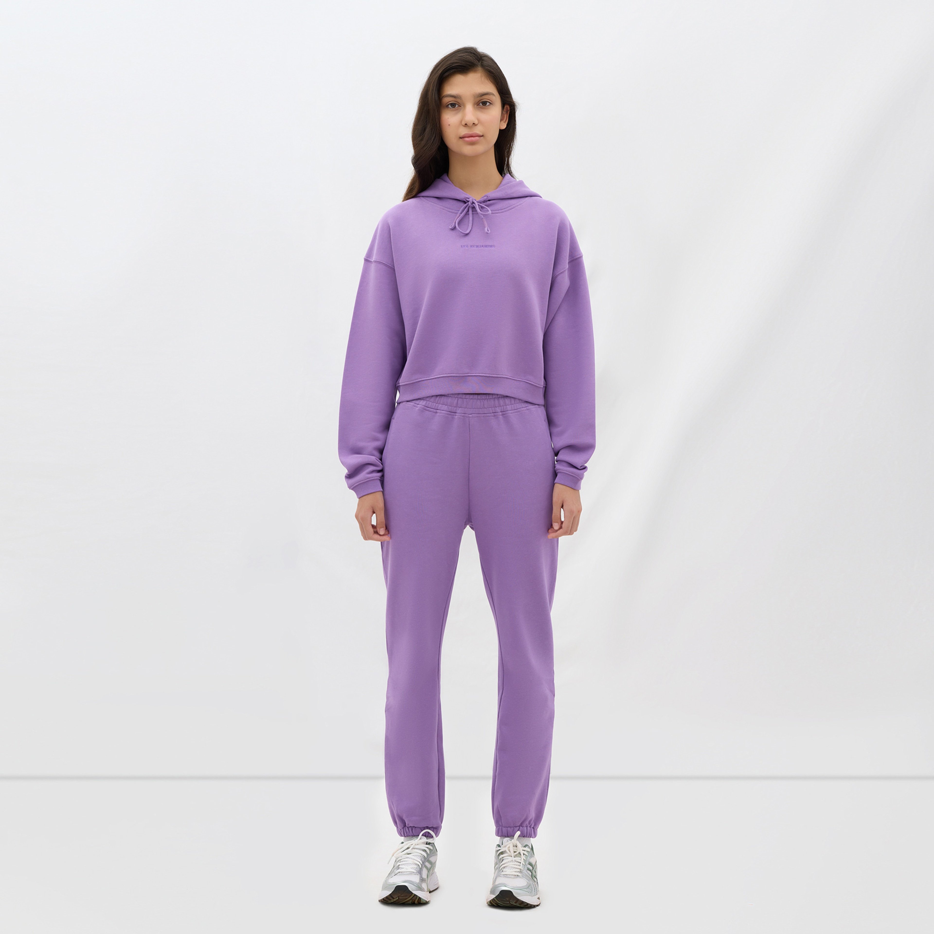 Les Benjamins Essential Kadın Mor Hoodie