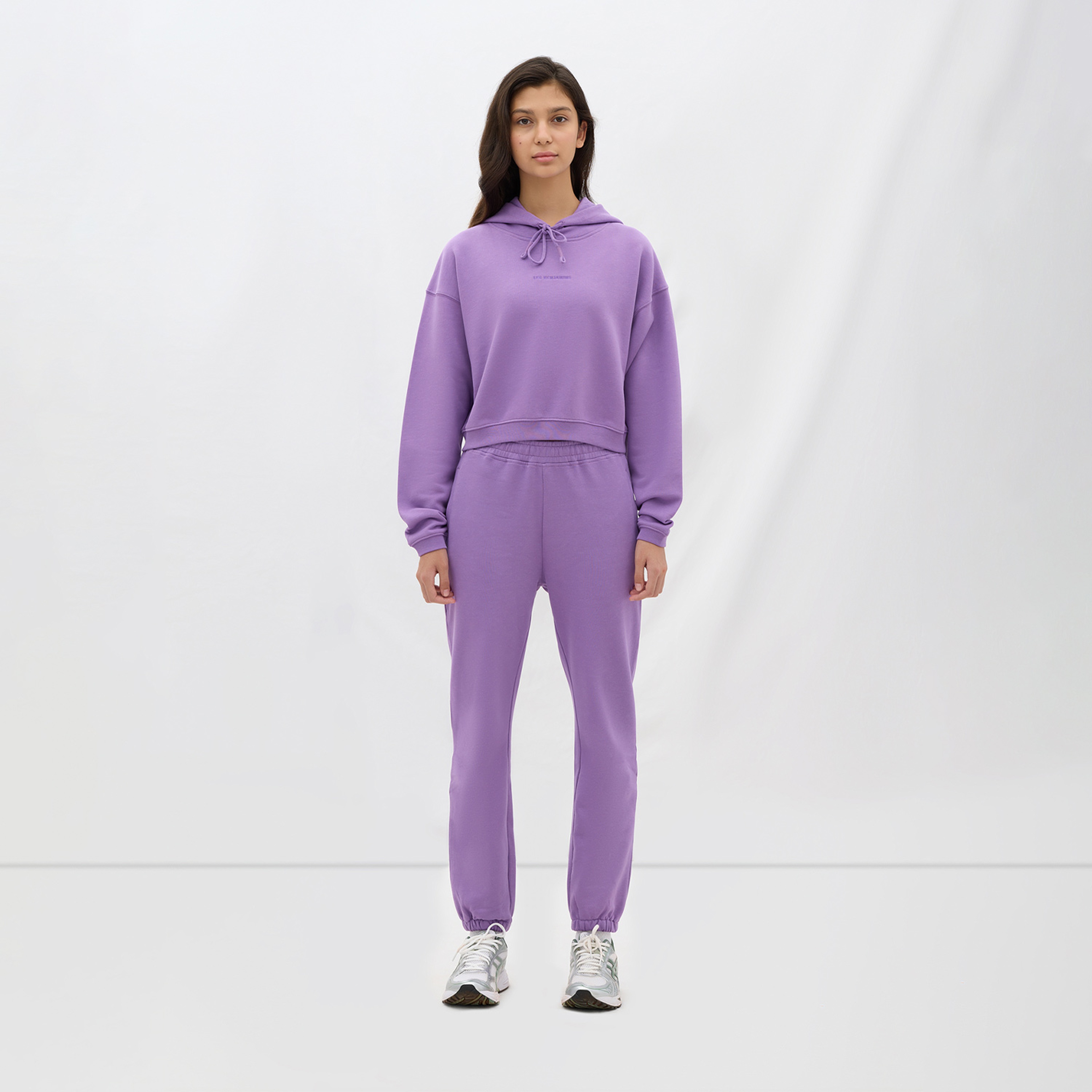 Les Benjamins Essential Kadın Mor Hoodie