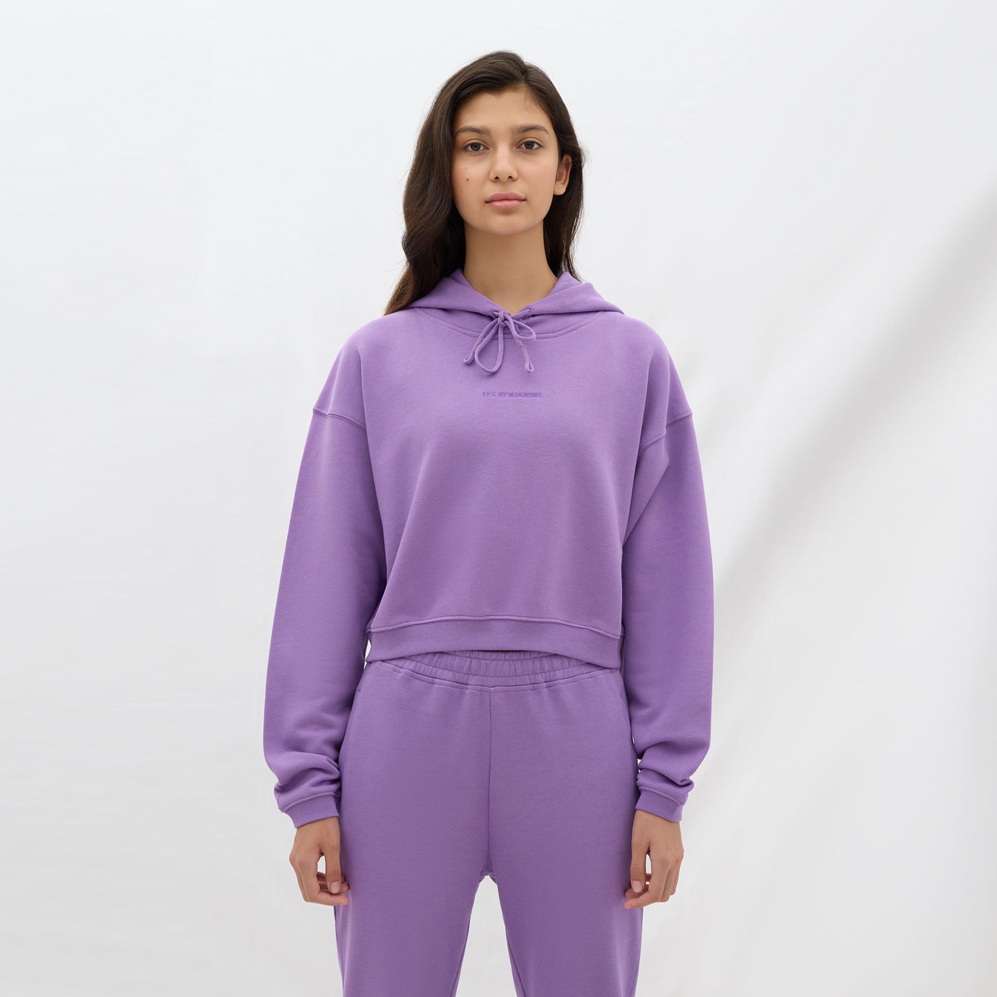 Les Benjamins Essential Kadın Mor Hoodie