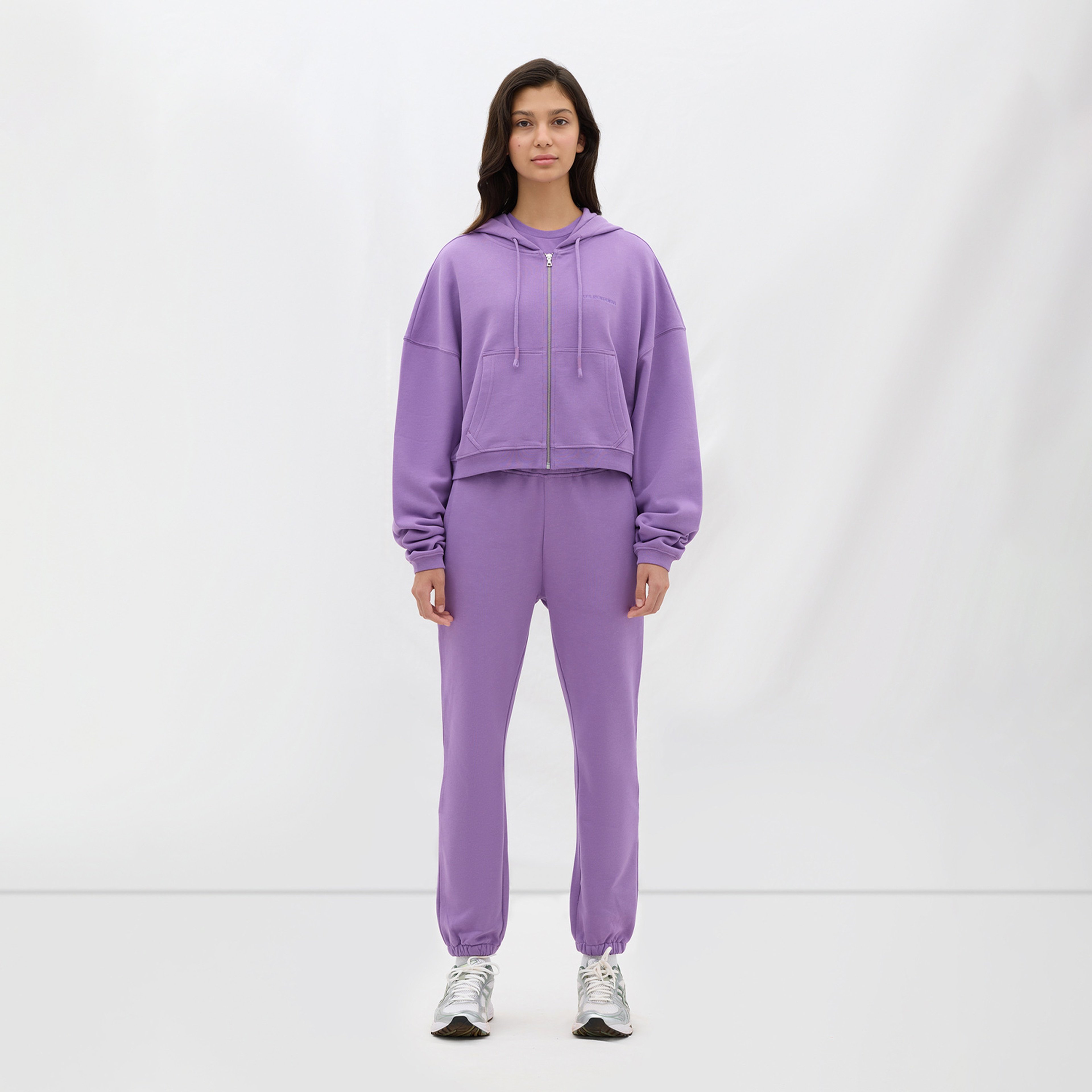 Les Benjamins Essential Kadın Mor Hoodie