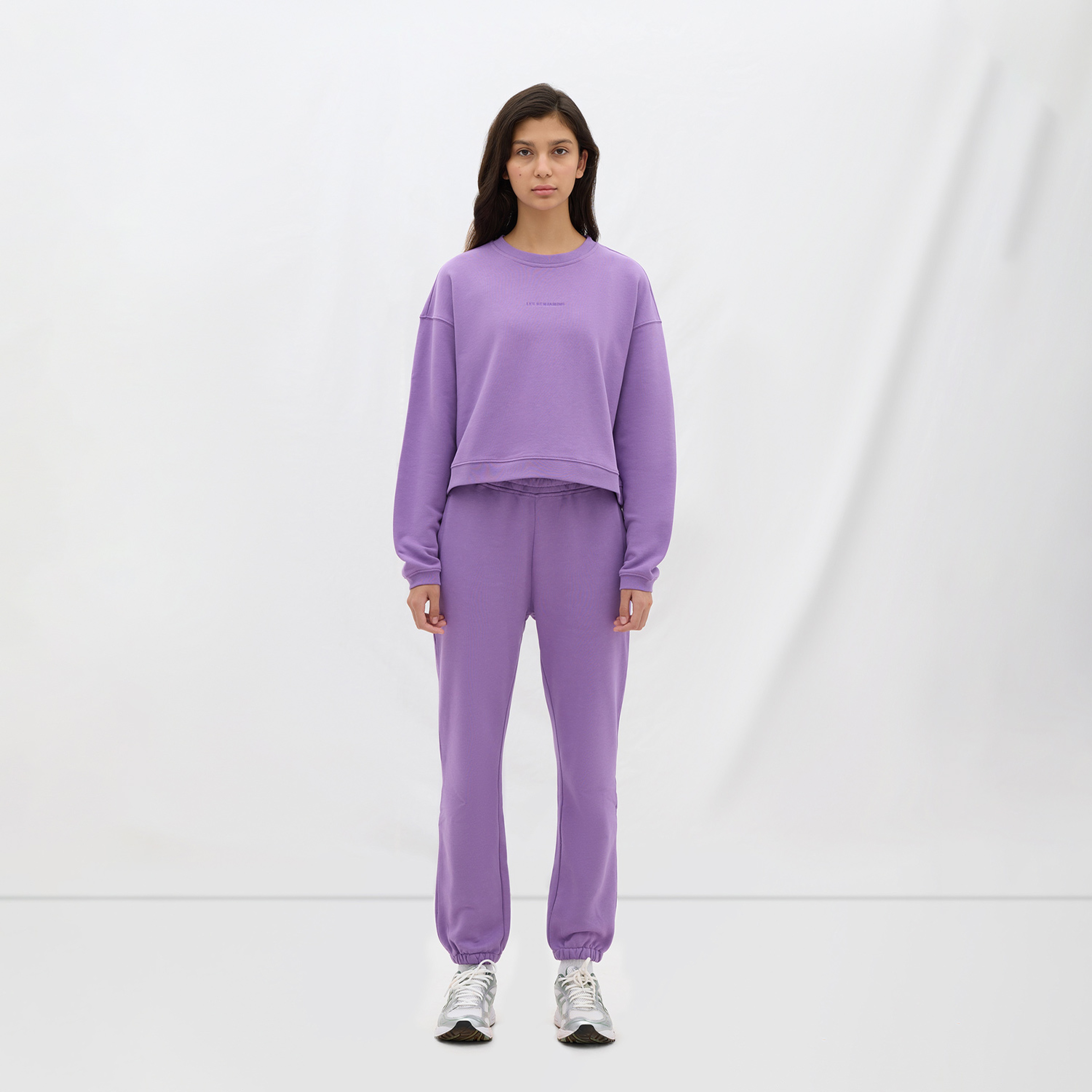 Les Benjamins Essential Kadın Mor Sweatshirt