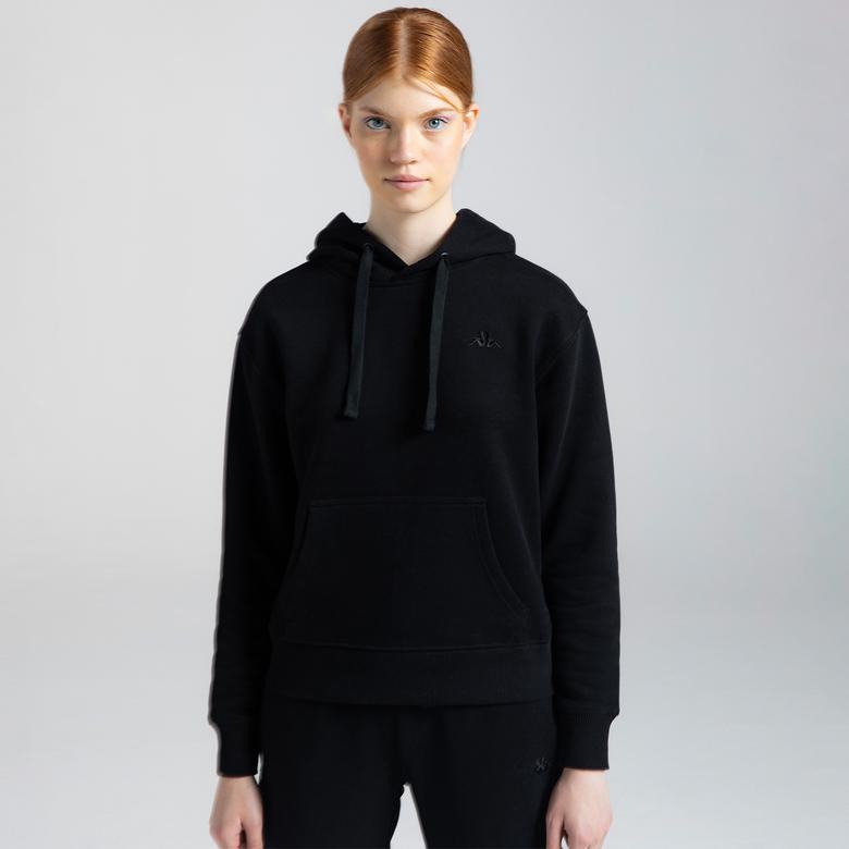 Kappa Kadın Siyah Sweatshirt