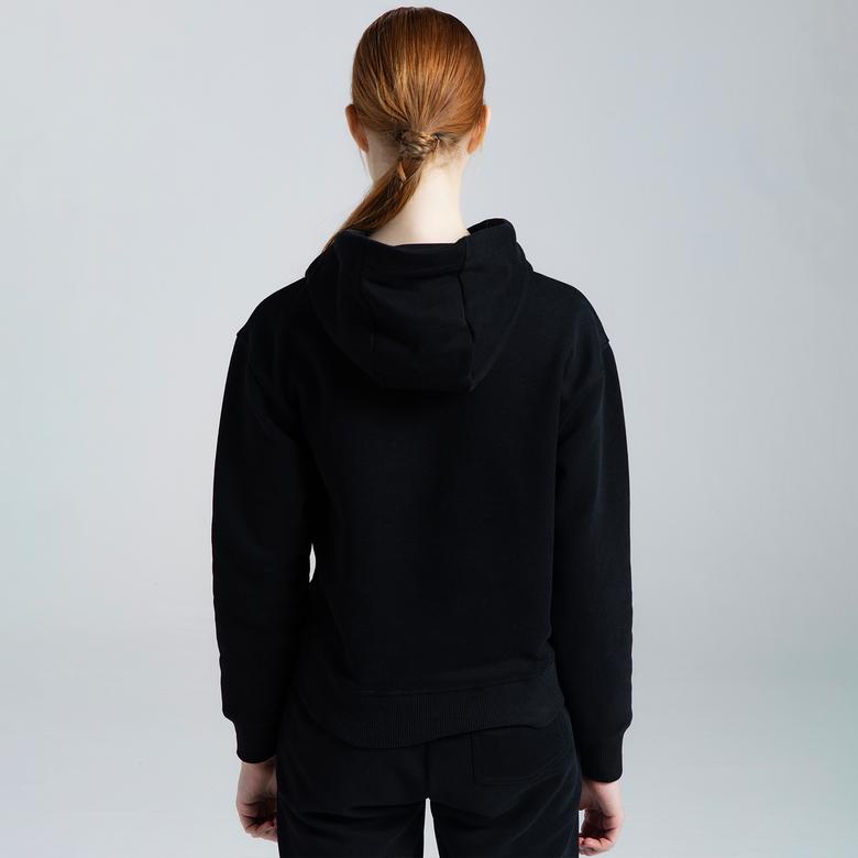 Kappa Kadın Siyah Sweatshirt