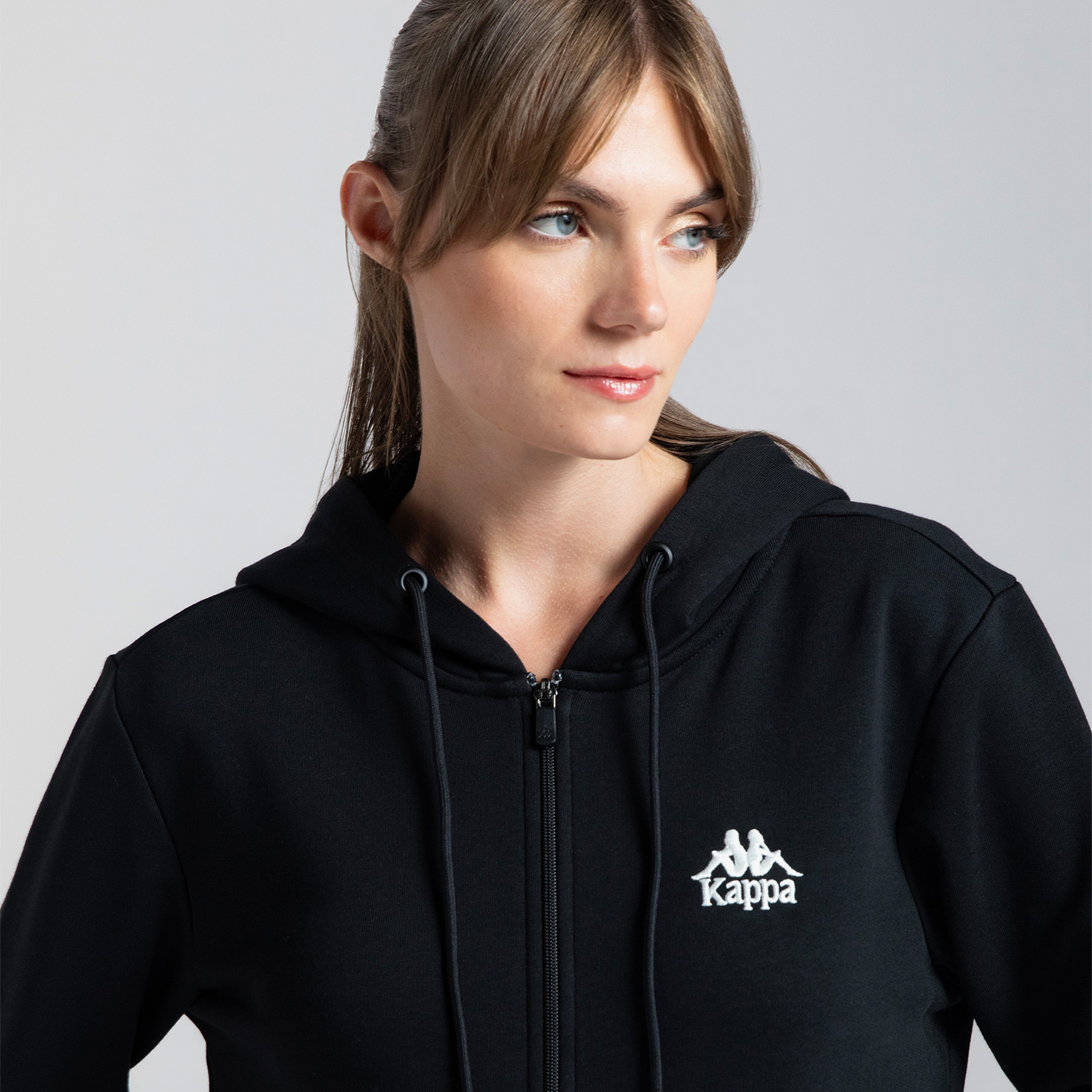 Kappa Authentic Mia Kadın Siyah Günlük Sweatshirt