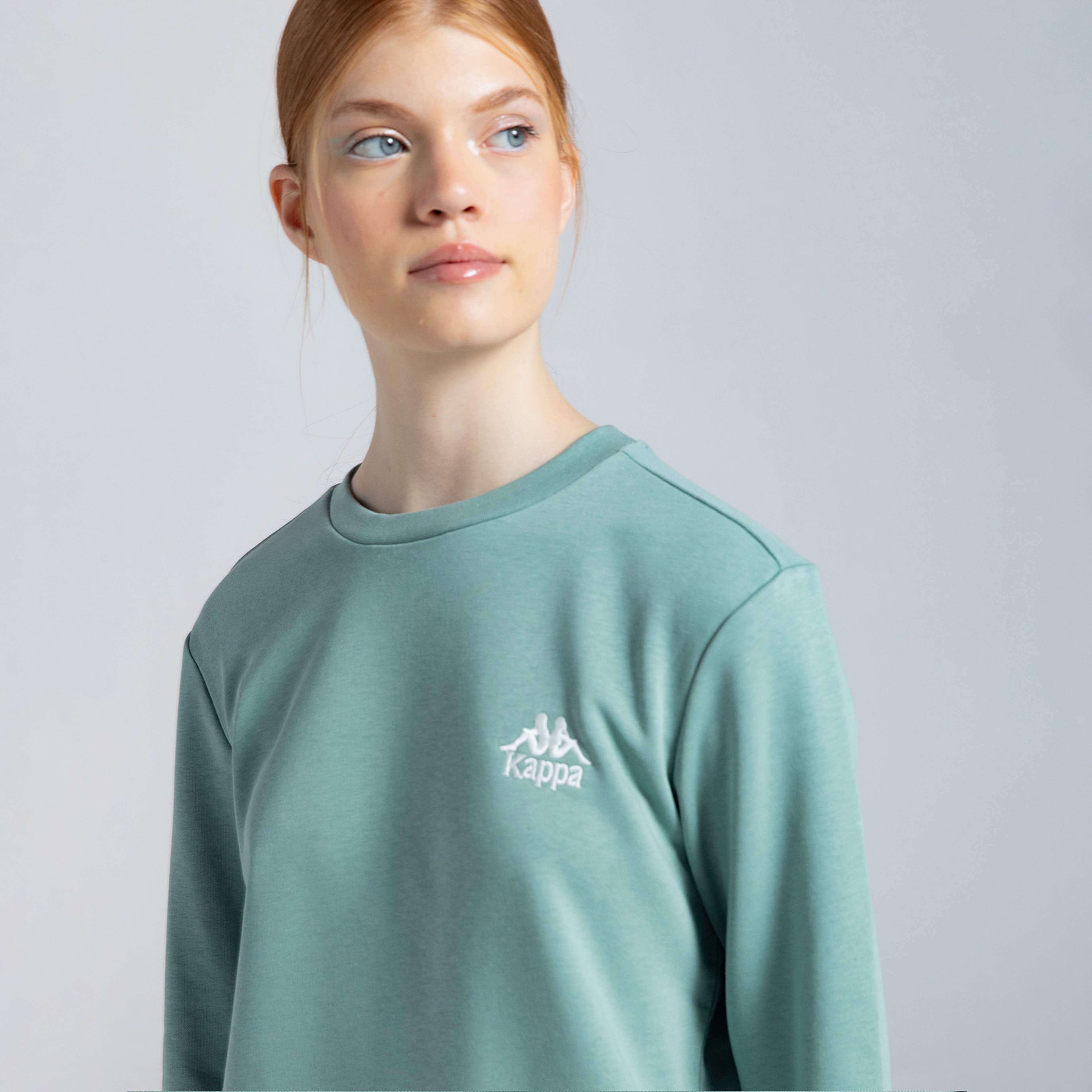 Kappa Authentic Uka Kadın Yeşil Günlük Sweatshirt