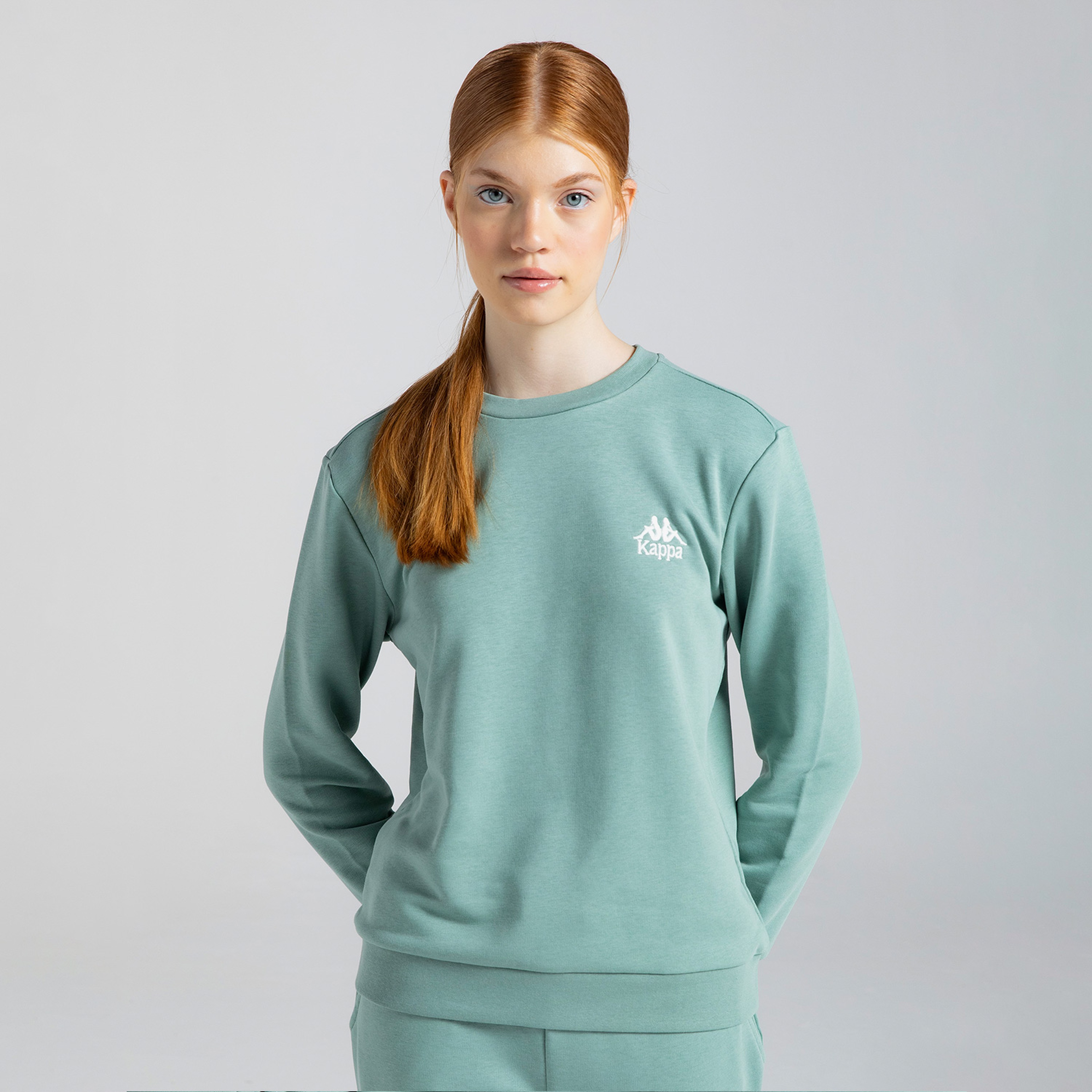 Kappa Authentic Uka Kadın Yeşil Günlük Sweatshirt