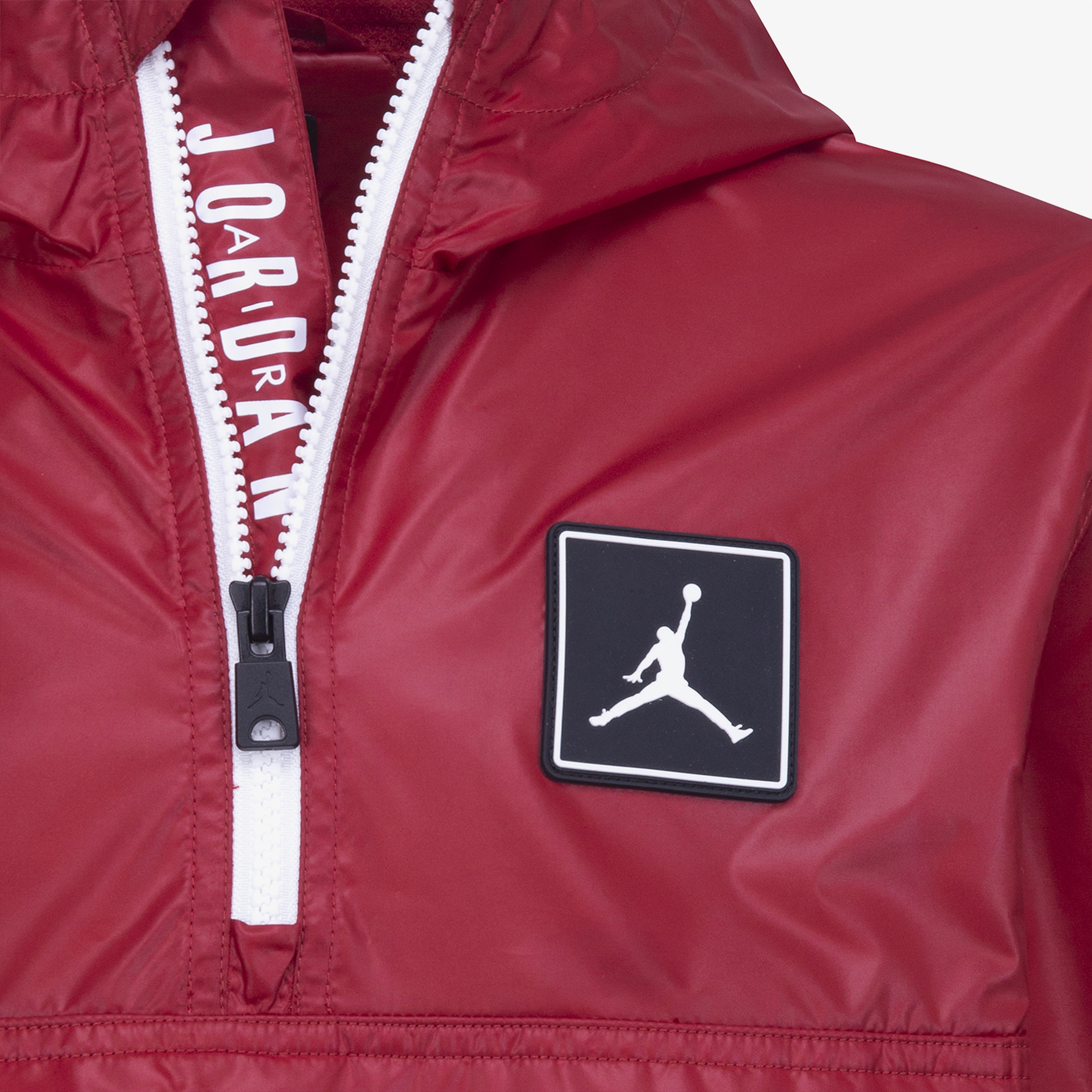 Jordan Half Zip Windbreaker Çocuk Kırmızı Rüzgarlık